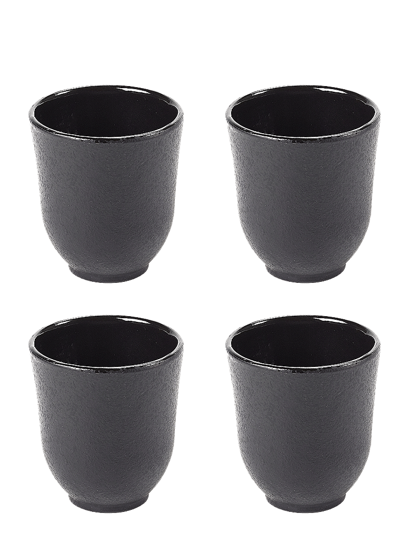 Serax - CUP CAST-IRON INKU BY SERGIO HERMAN SET/4 - kaffetassen - black - 0