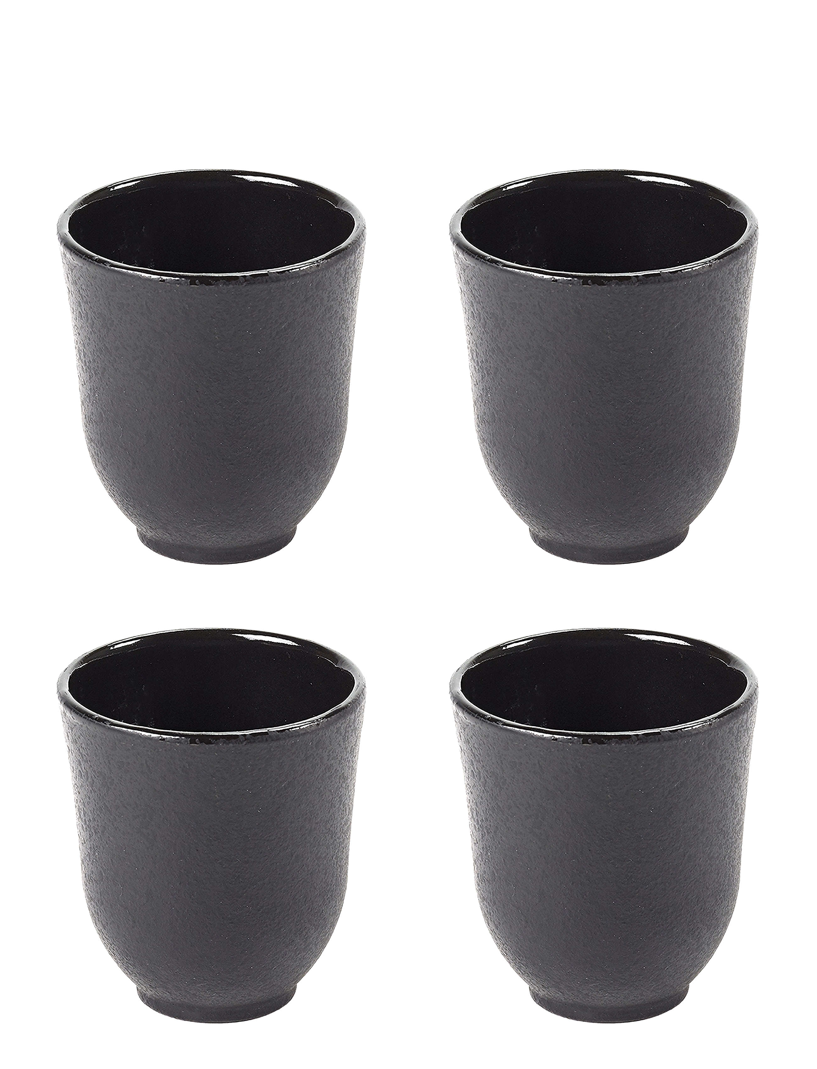 Serax CUP CAST-IRON INKU BY SERGIO HERMAN SET/4 - Krus & Kopper - BLACK / black