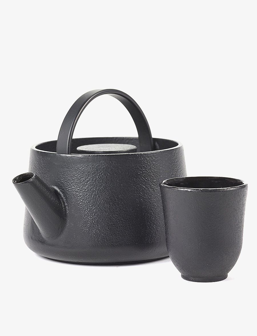 Serax - CUP CAST-IRON INKU BY SERGIO HERMAN SET/4 - kaffetassen - black - 2