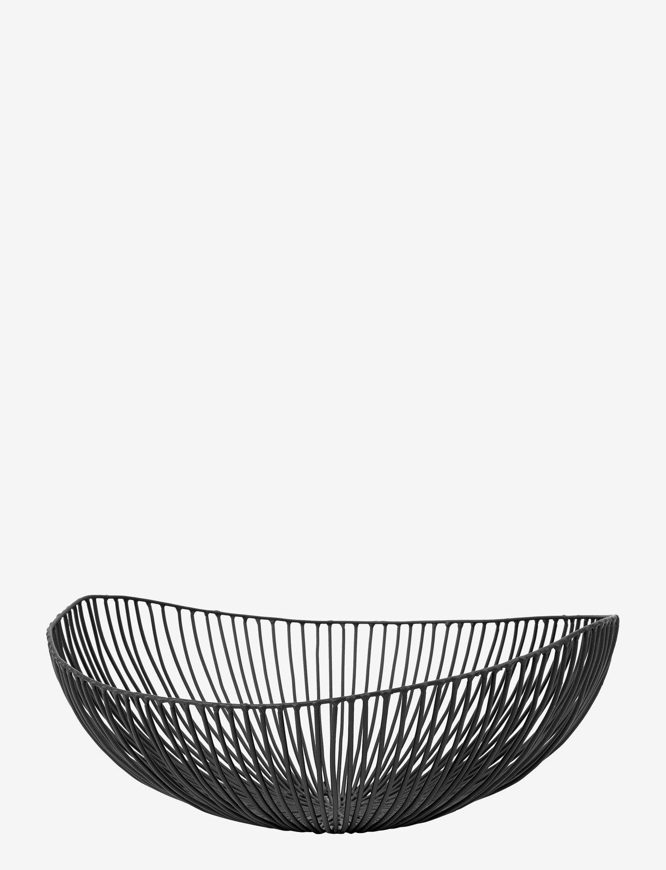 Serax - BASKET OVAL BLACK MEO - plats décoratifs - black - 0