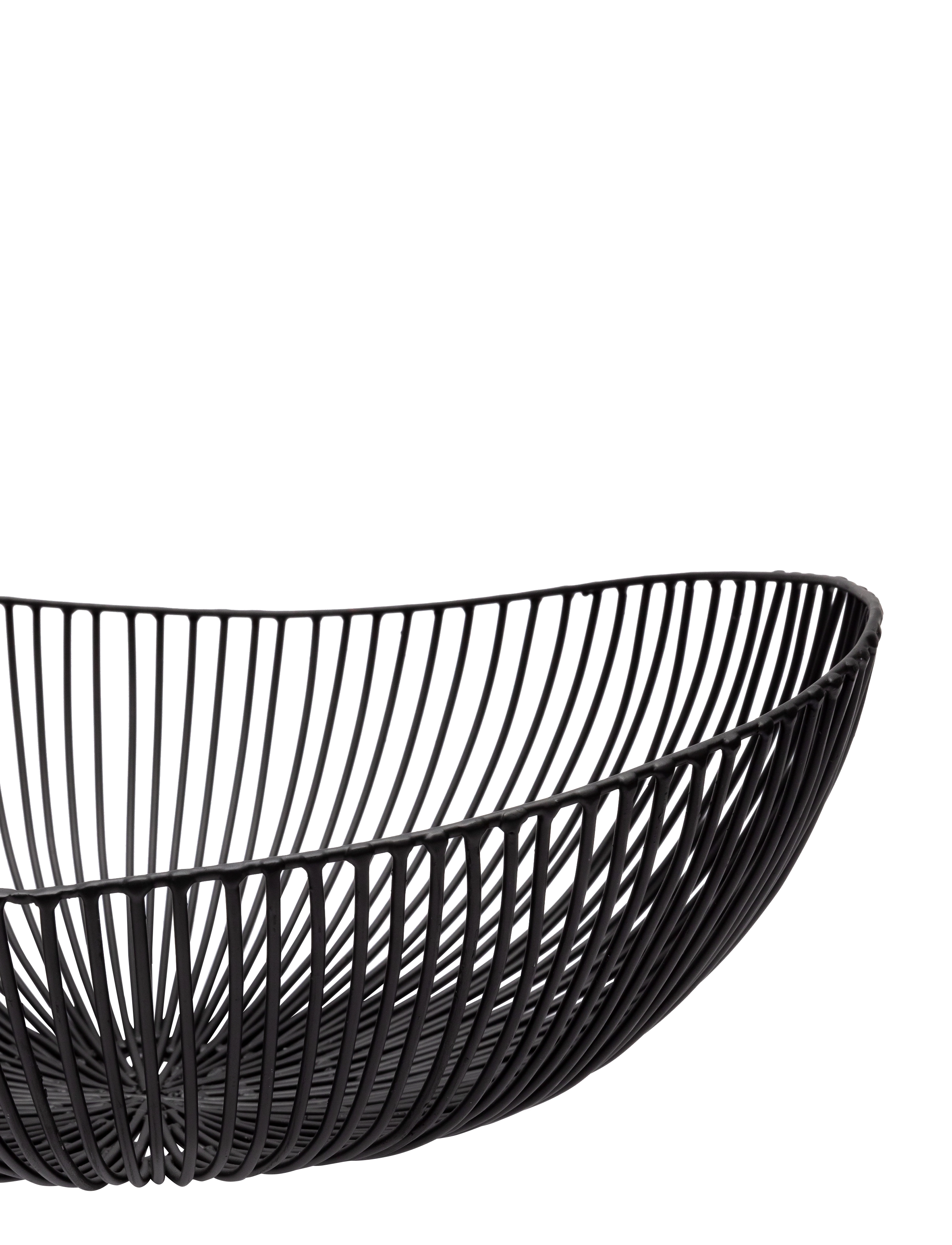 Serax - BASKET OVAL BLACK MEO - decorative platters - black - 2