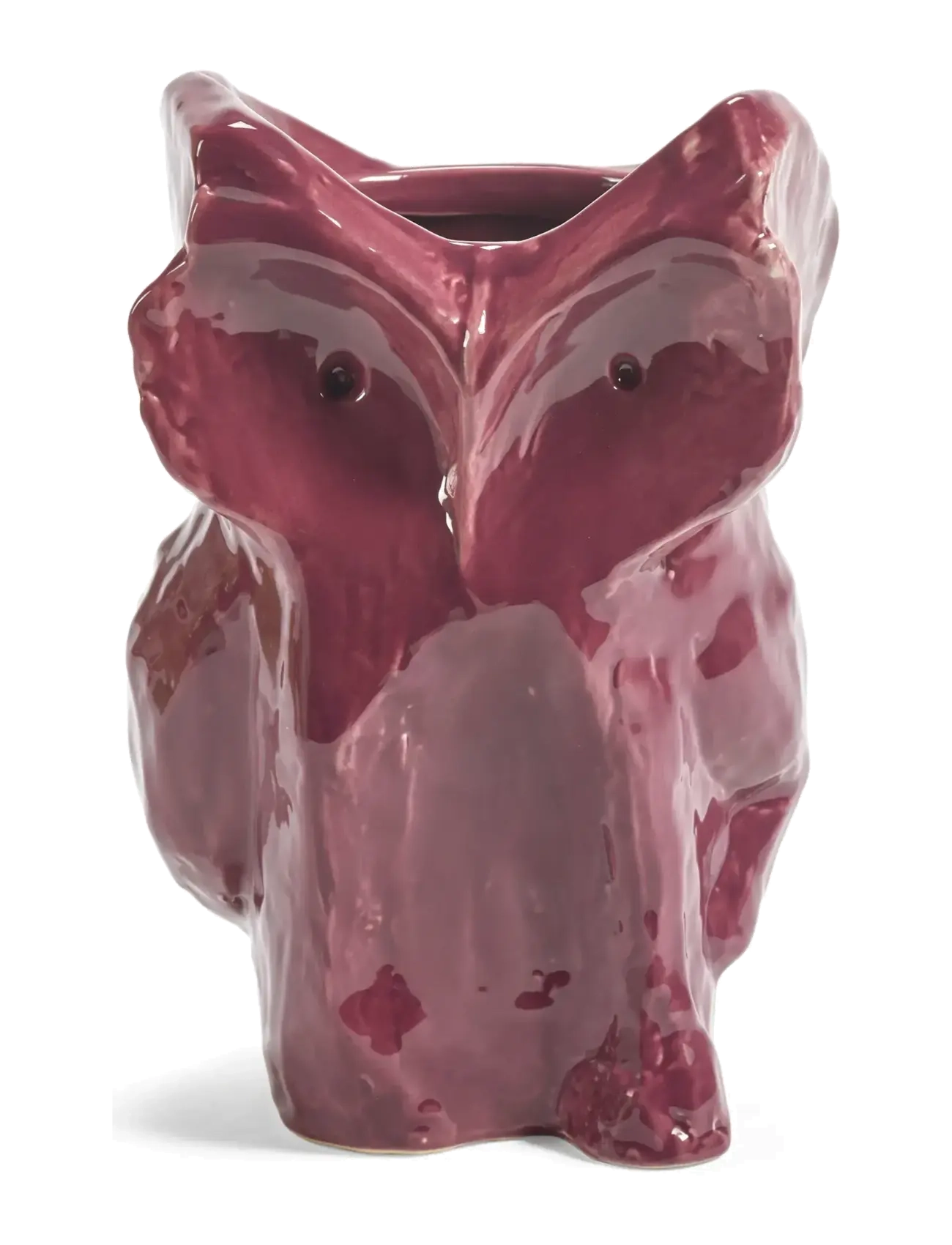 Serax Owl Vase S Green After Midnight, Vase, Bordeaux, Str: 23 CM