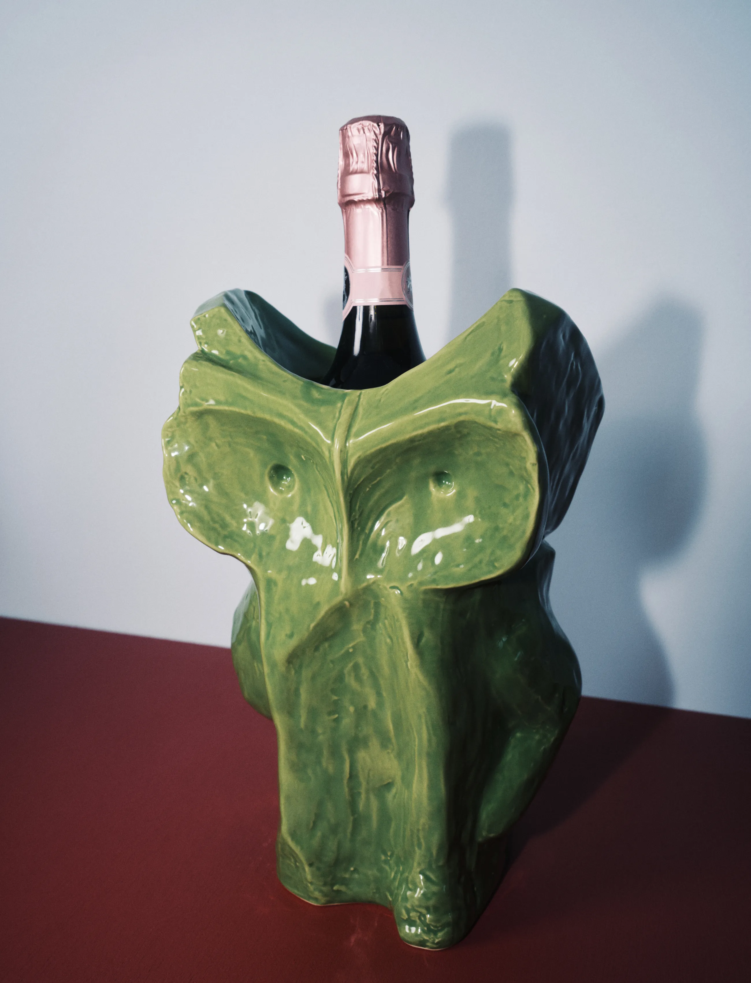 Serax Owl Vase S Green After Midnight, 23 cm, Green, Vases > Other Vases, Unisex