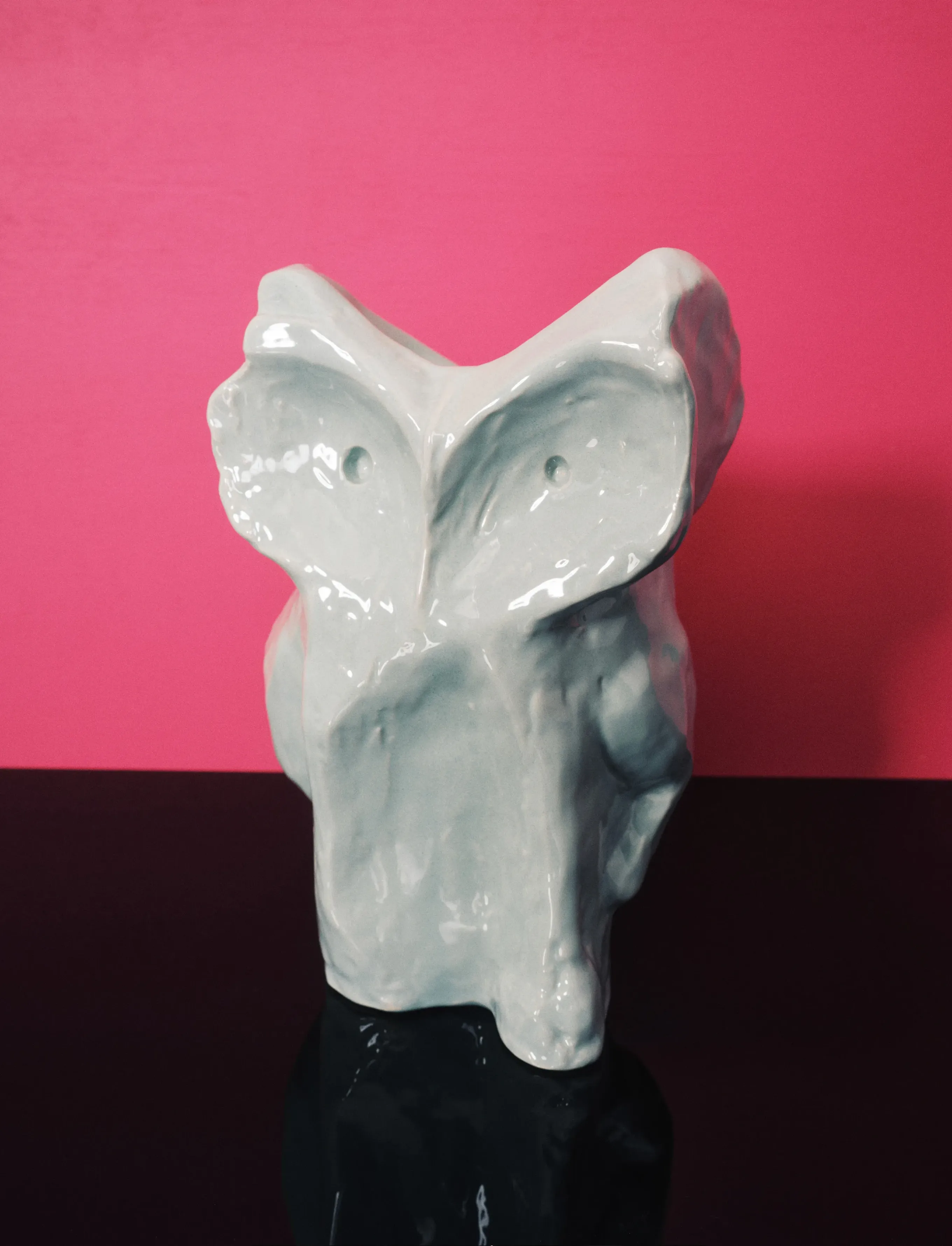 Serax Owl Vase L Aubergine After Midnight, 30 cm, Vases, Grün - Other Homeware