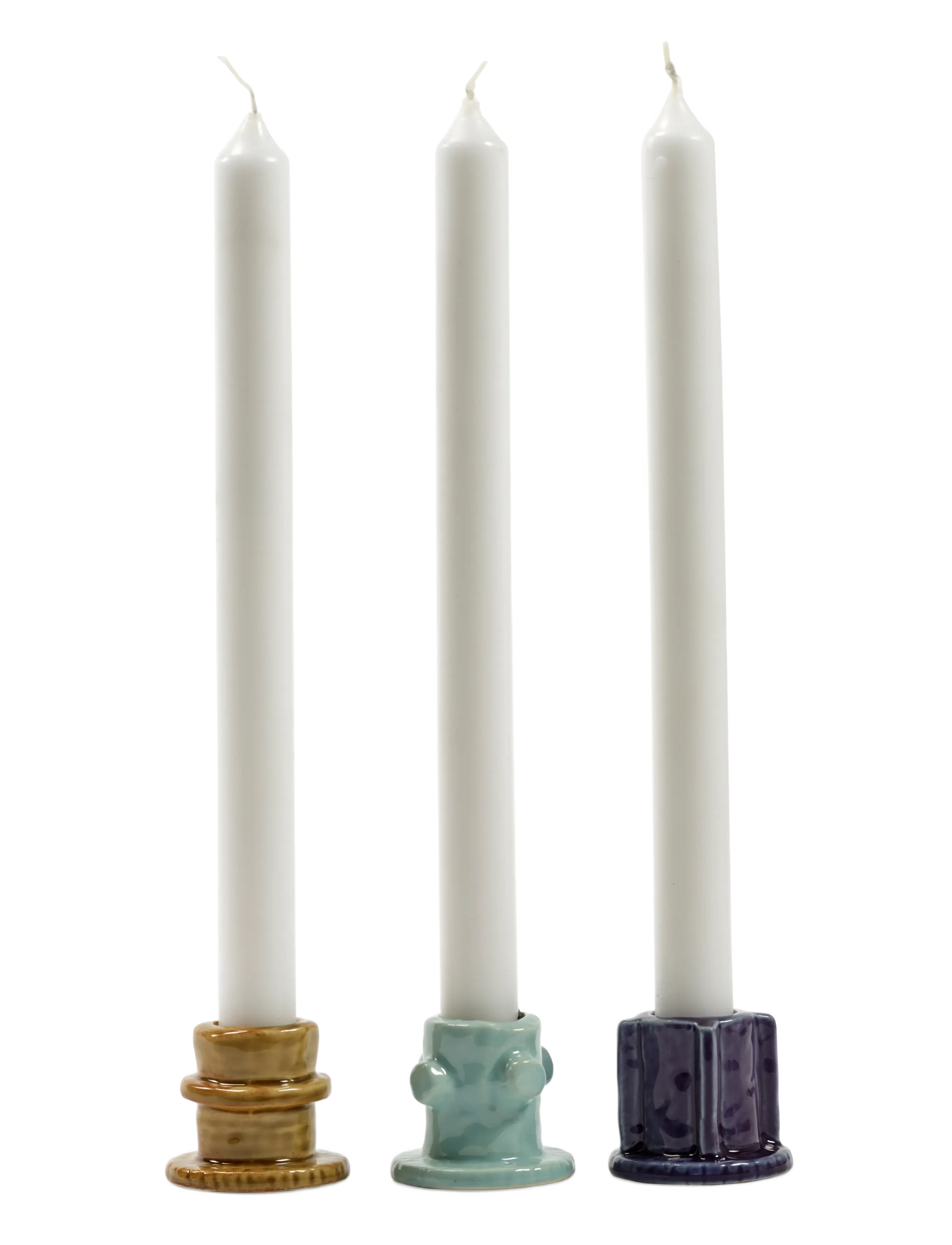 Serax - CANDLE HOLDER 01 GLAZED MOLLY SET/3 - lysestager - mix - 2