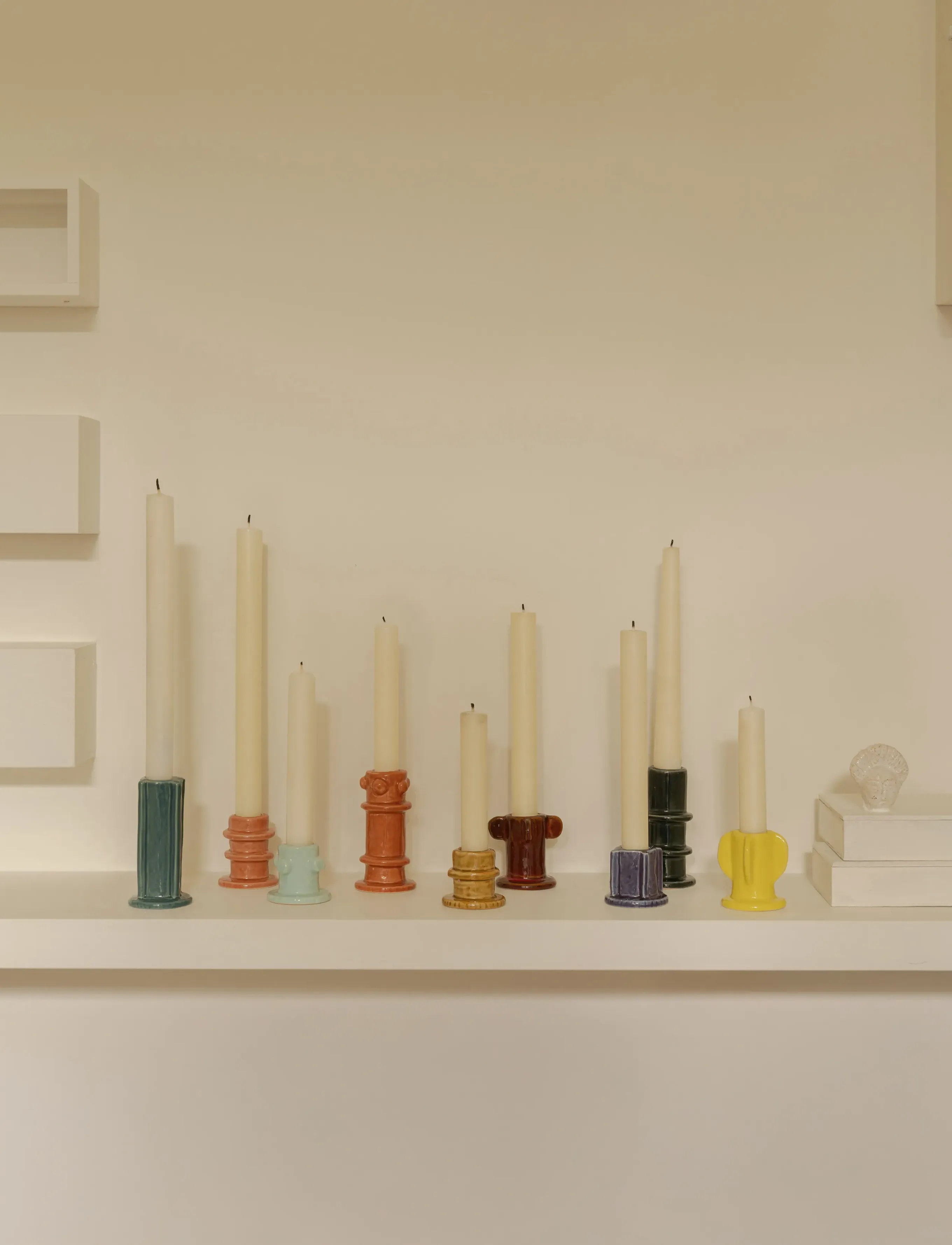 Serax - CANDLE HOLDER 02 GLAZED MOLLY SET/3 - ljusstakar - mix - 4