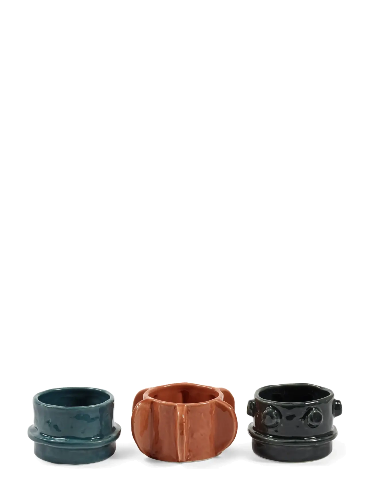 Serax TEALIGHT HOLDER GLAZED MOLLY SET/3 - Nyheder - MIX / multi