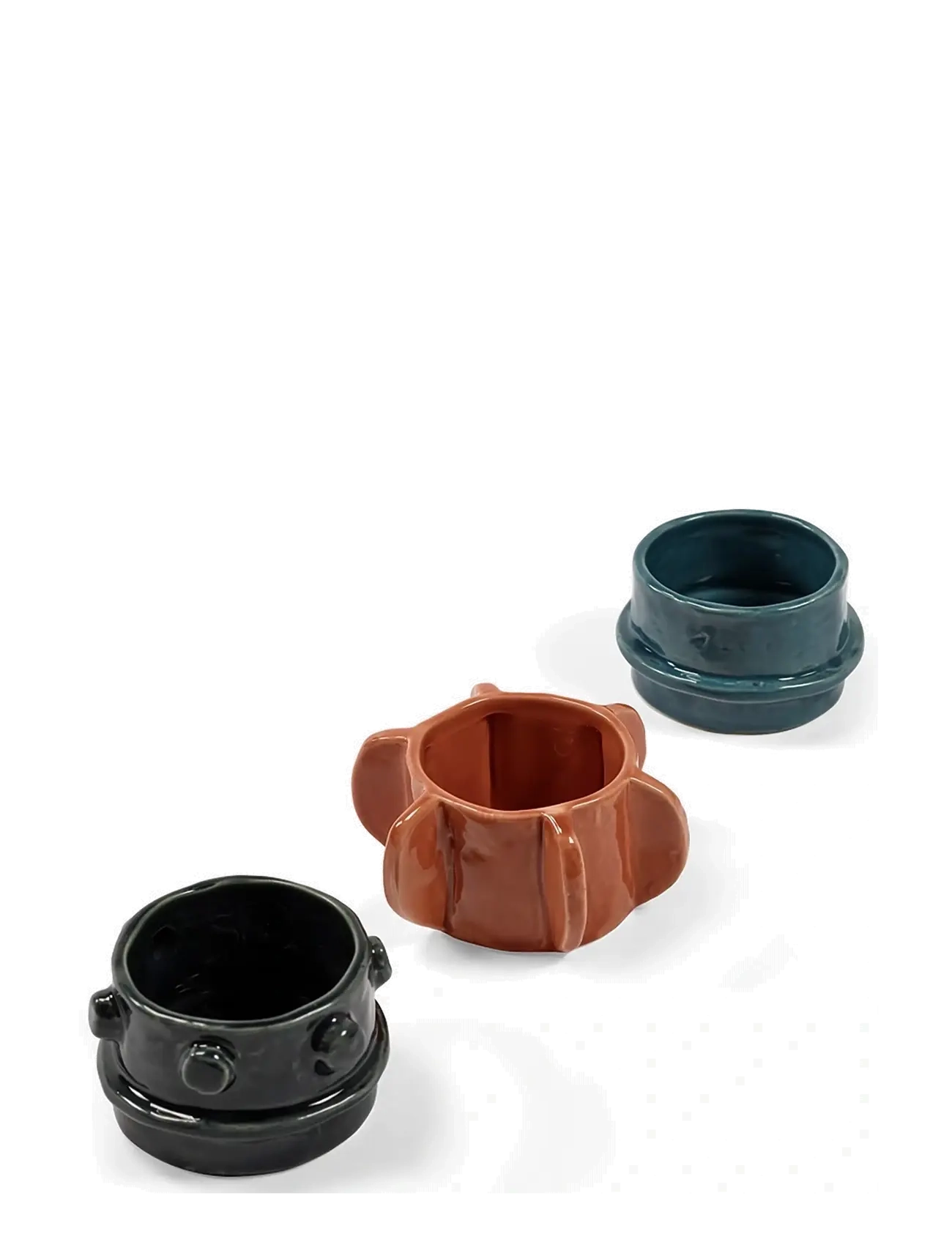 Serax - TEALIGHT HOLDER GLAZED MOLLY SET/3 - kynttilälyhdyt - mix - 2
