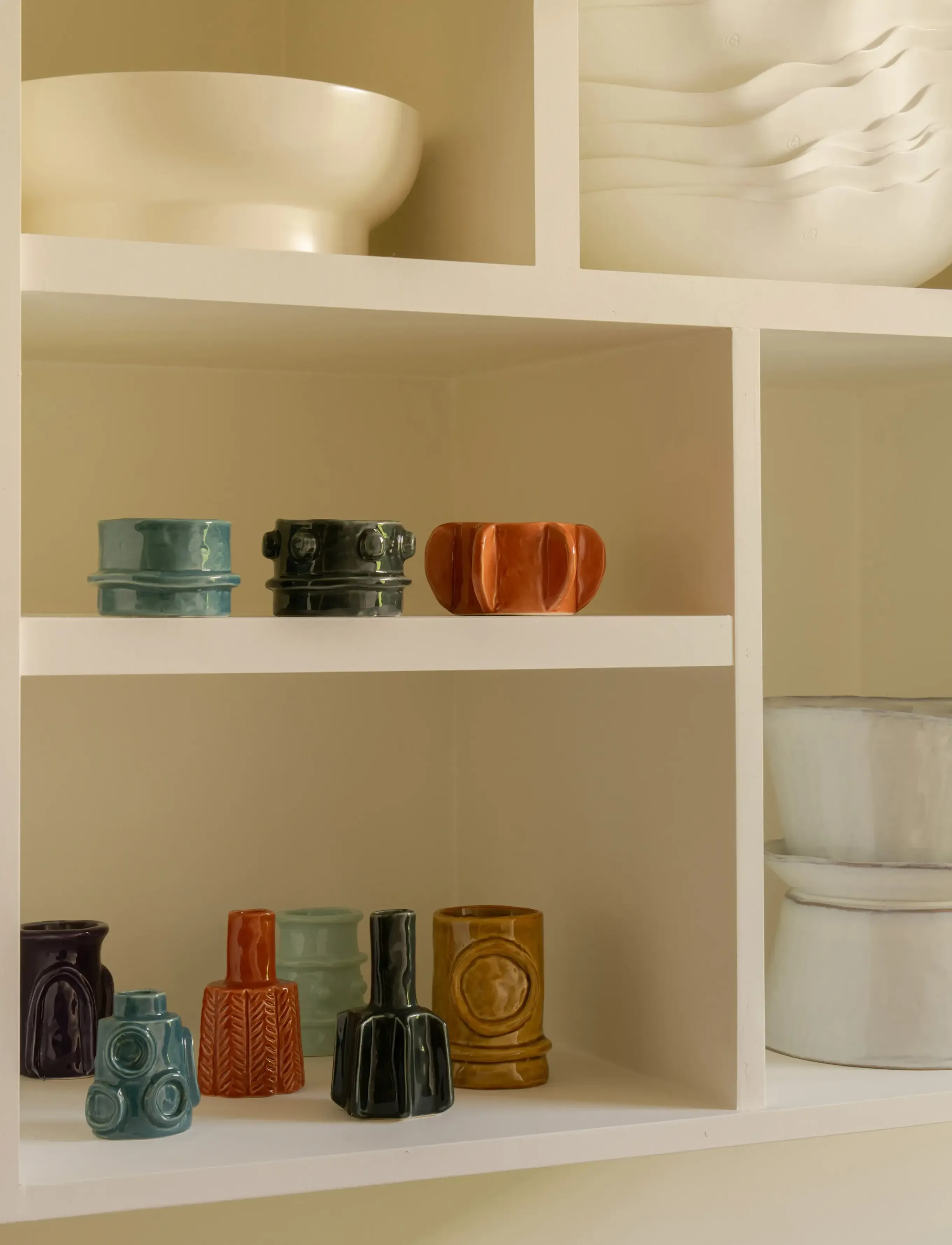 Serax - TEALIGHT HOLDER GLAZED MOLLY SET/3 - kynttilälyhdyt - mix - 3