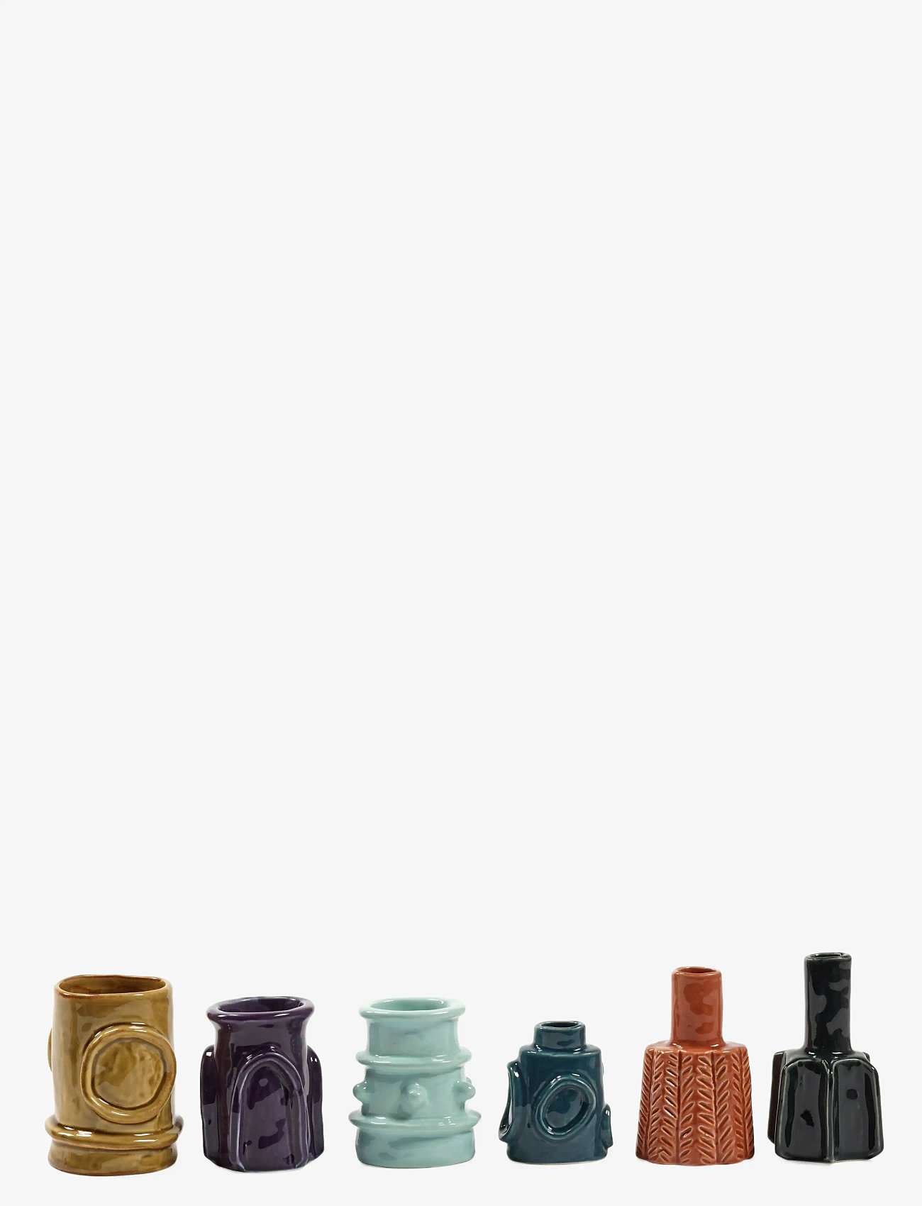 Serax - VASE GLAZED MOLLY SET/6 - vases - mix - 0