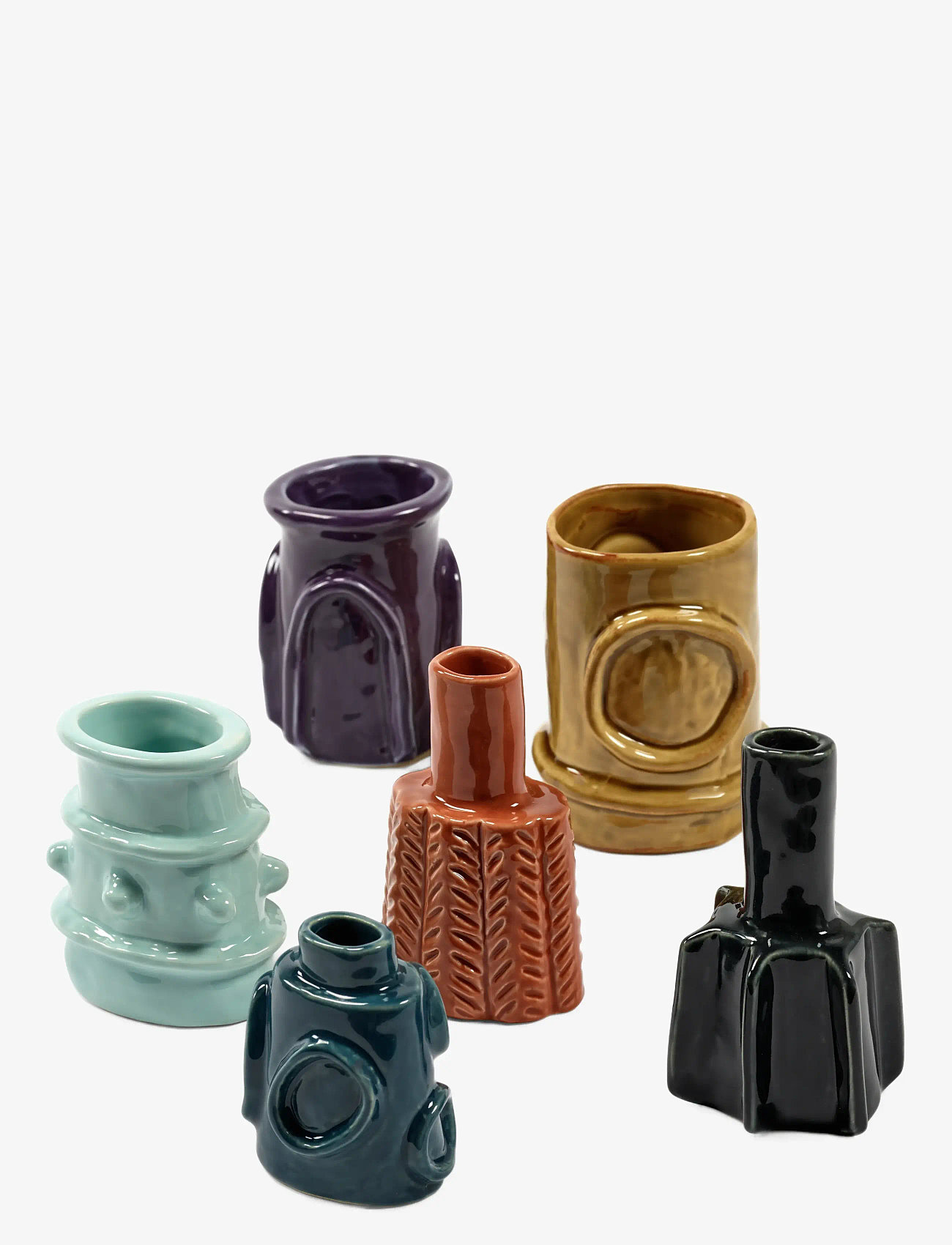 Serax - VASE GLAZED MOLLY SET/6 - vases - mix - 1