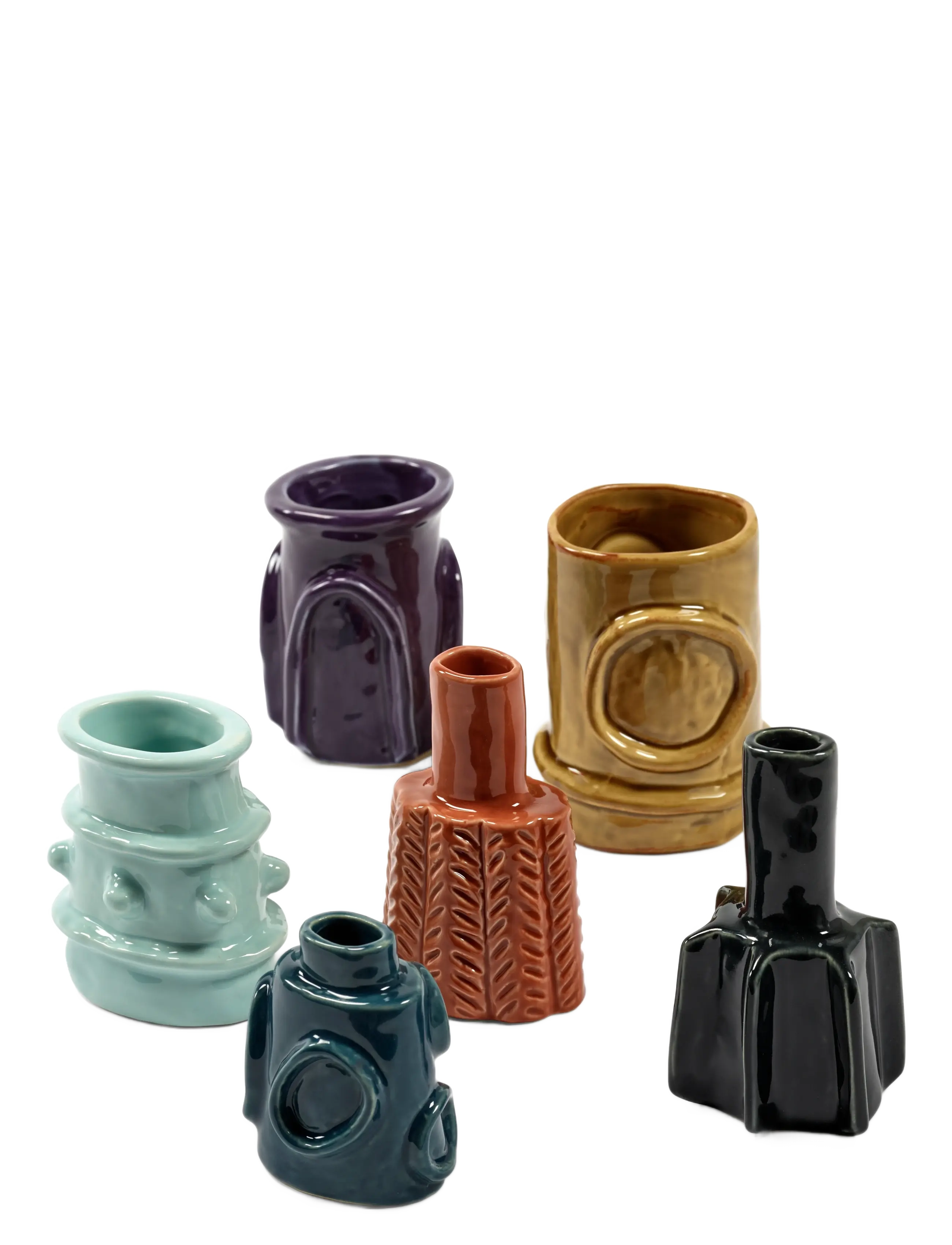 Serax - VASE GLAZED MOLLY SET/6 - vases - mix - 1