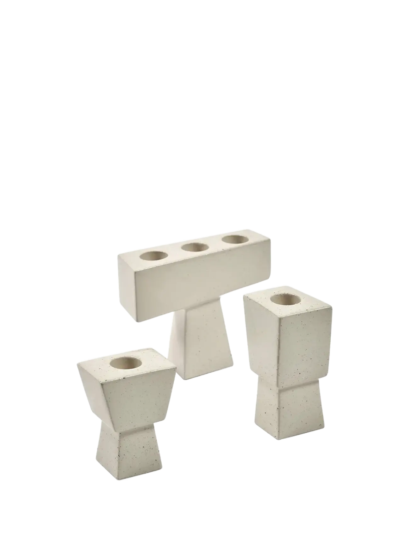 Serax - CANDLE HOLDER 04 BEIGE MOLLY - candlesticks - beige - 4