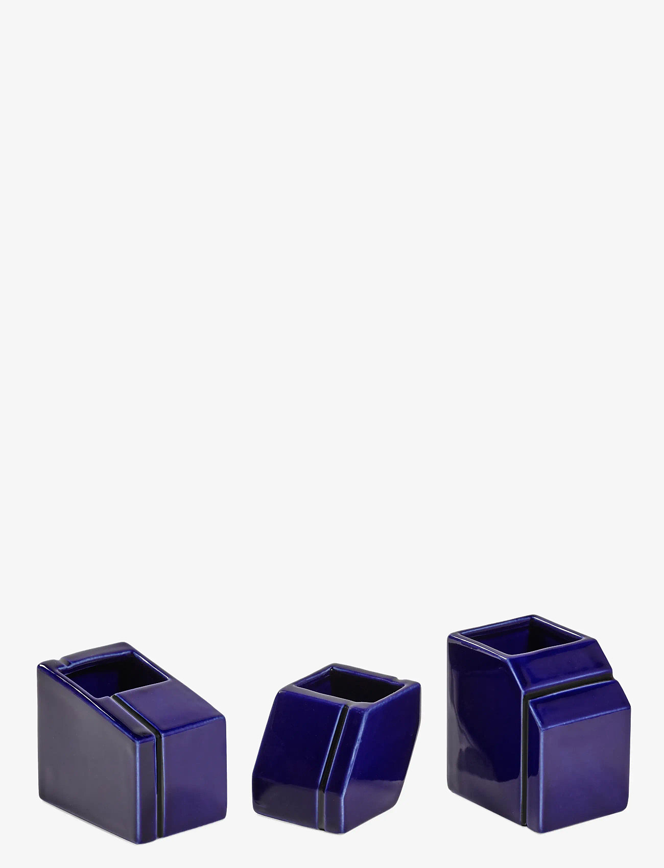 Serax - VASE MINI BLUE SILOS SET/3 - vases - blue - 0