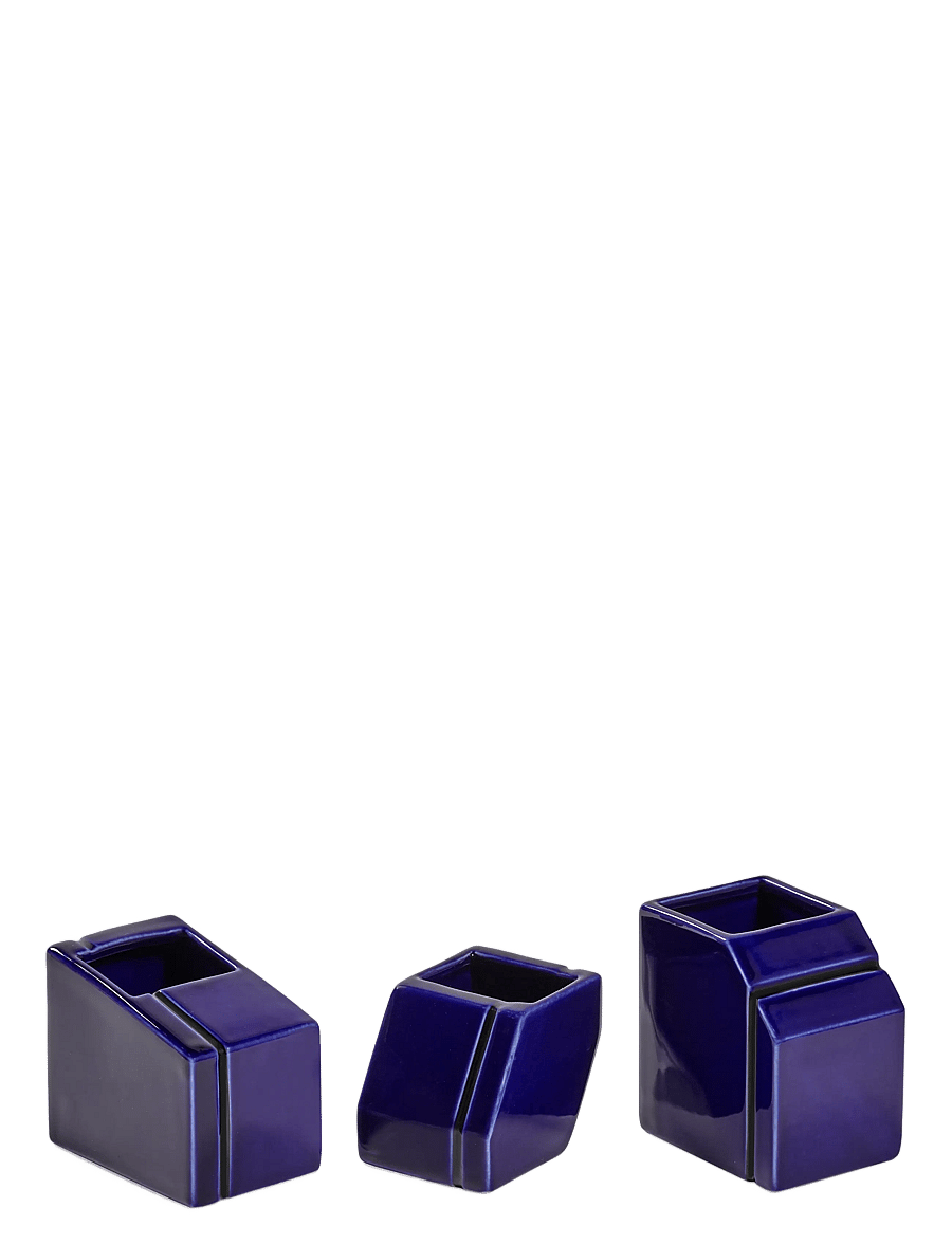 Serax - VASE MINI BURGUNDY SILOS SET/3 - vāzes - blue - 1