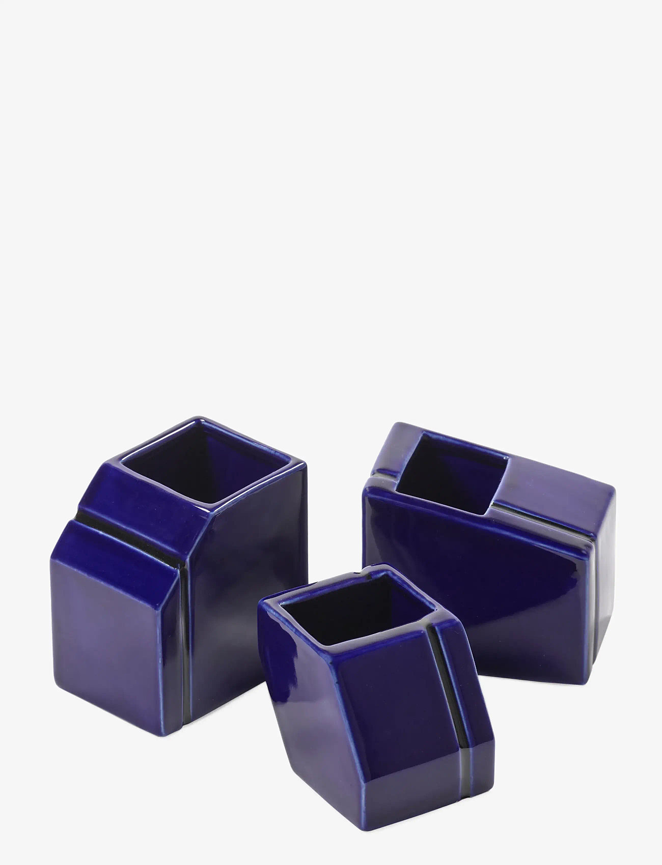 Serax - VASE MINI BLUE SILOS SET/3 - vases - blue - 1