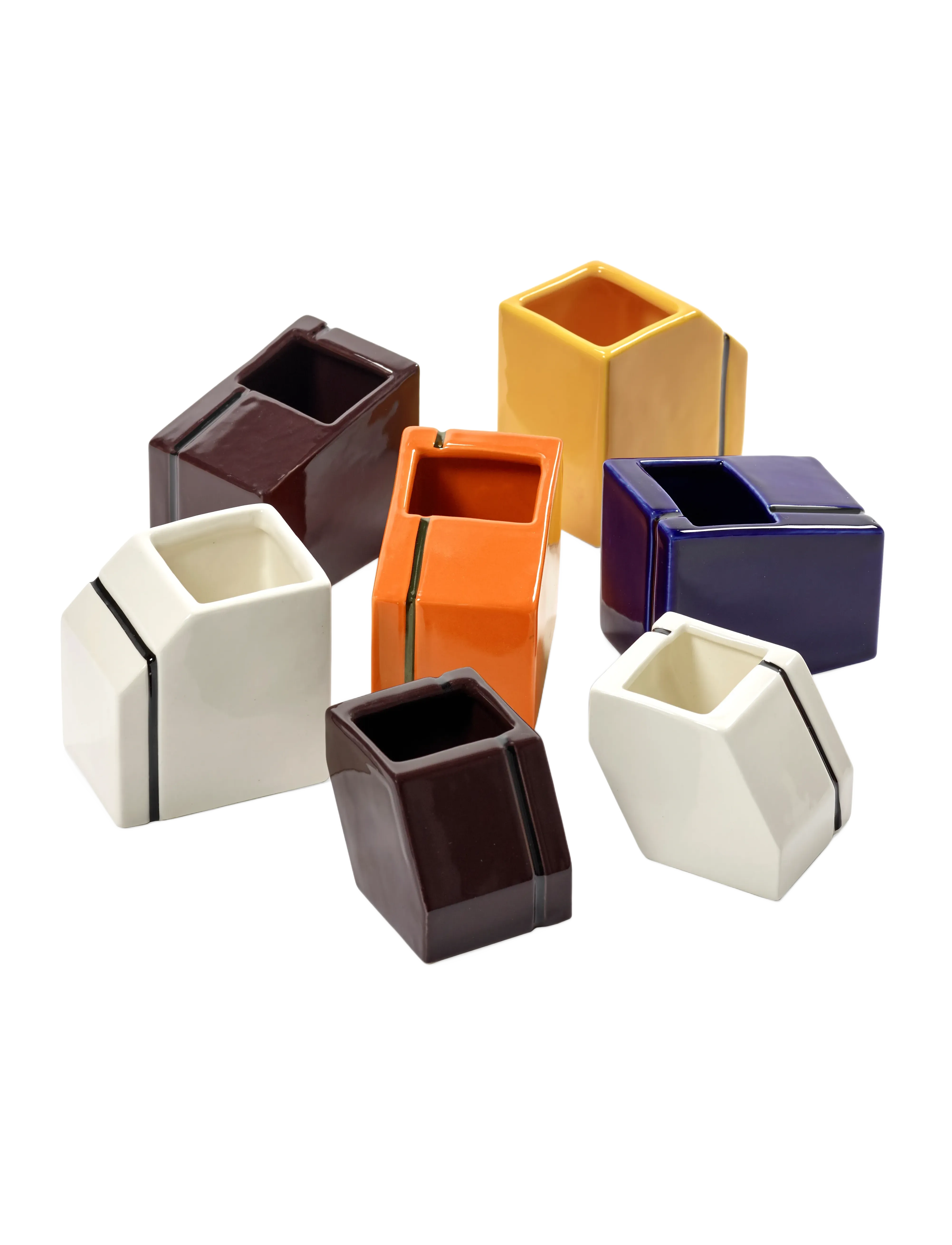 Serax - VASE MINI ORANGE SILOS SET/3 - vazen - blue - 3