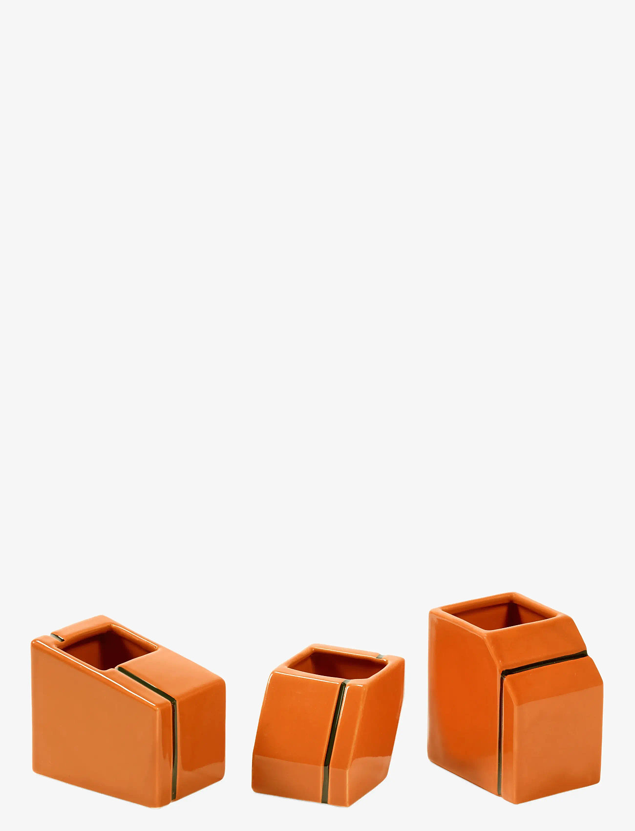 Serax - VASE MINI BLUE SILOS SET/3 - vaser - orange - 0