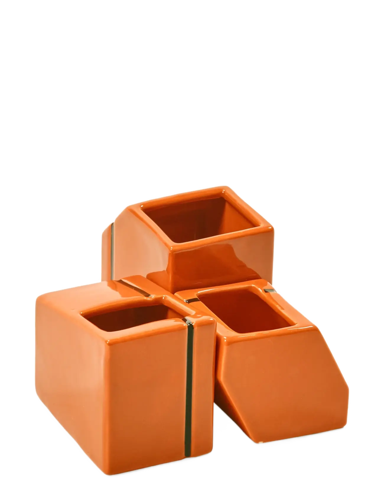 Serax - VASE MINI BURGUNDY SILOS SET/3 - vaser - orange - 2
