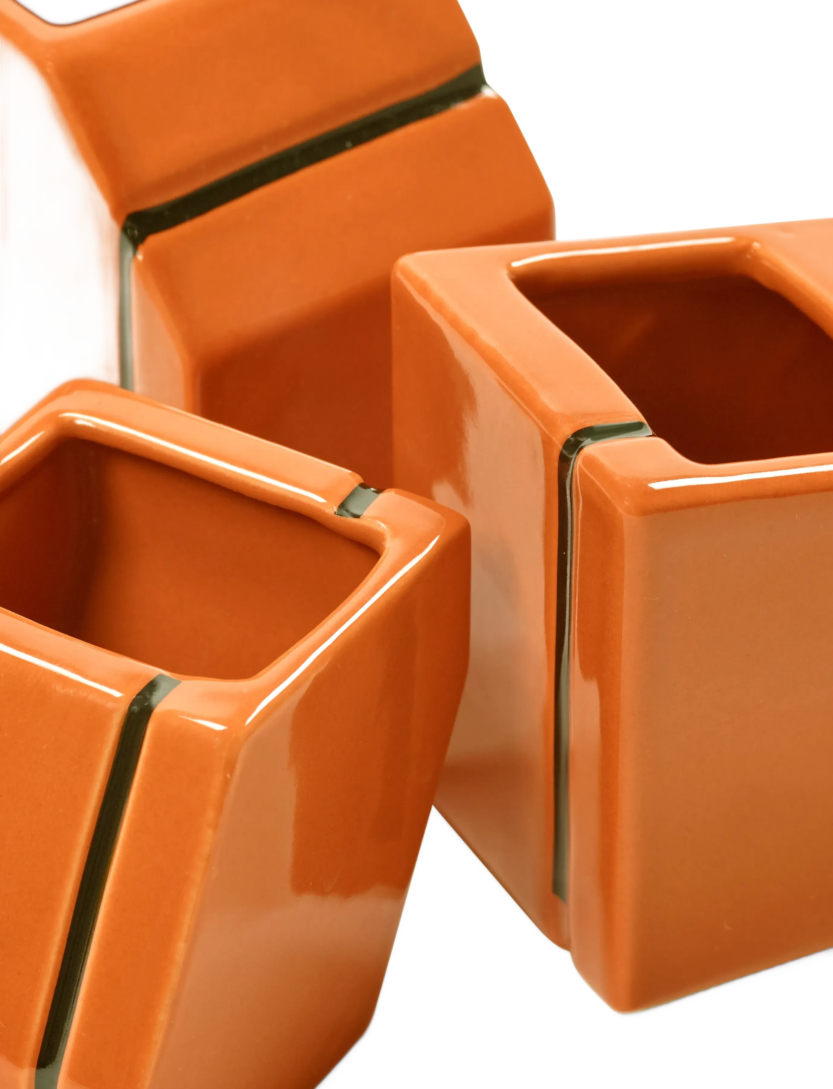 Serax - VASE MINI BURGUNDY SILOS SET/3 - vaser - orange - 3
