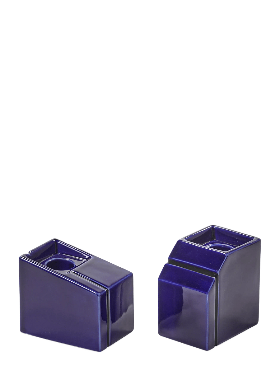 Serax - CANDLE HOLDER WHITE SILOS SET/2 - svečturi - blue - 1