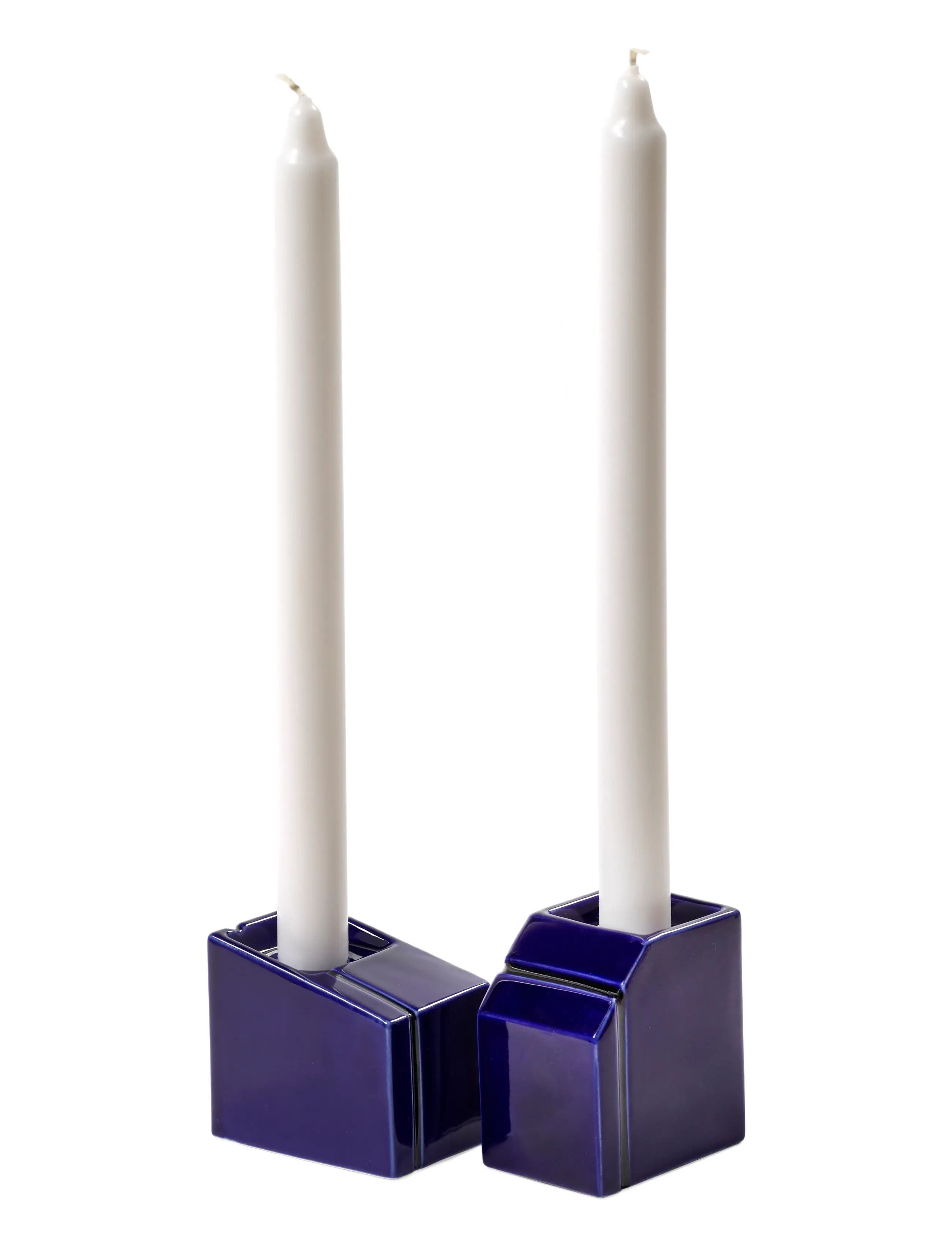 Serax - CANDLE HOLDER WHITE SILOS SET/2 - kynttilänjalat - blue - 3