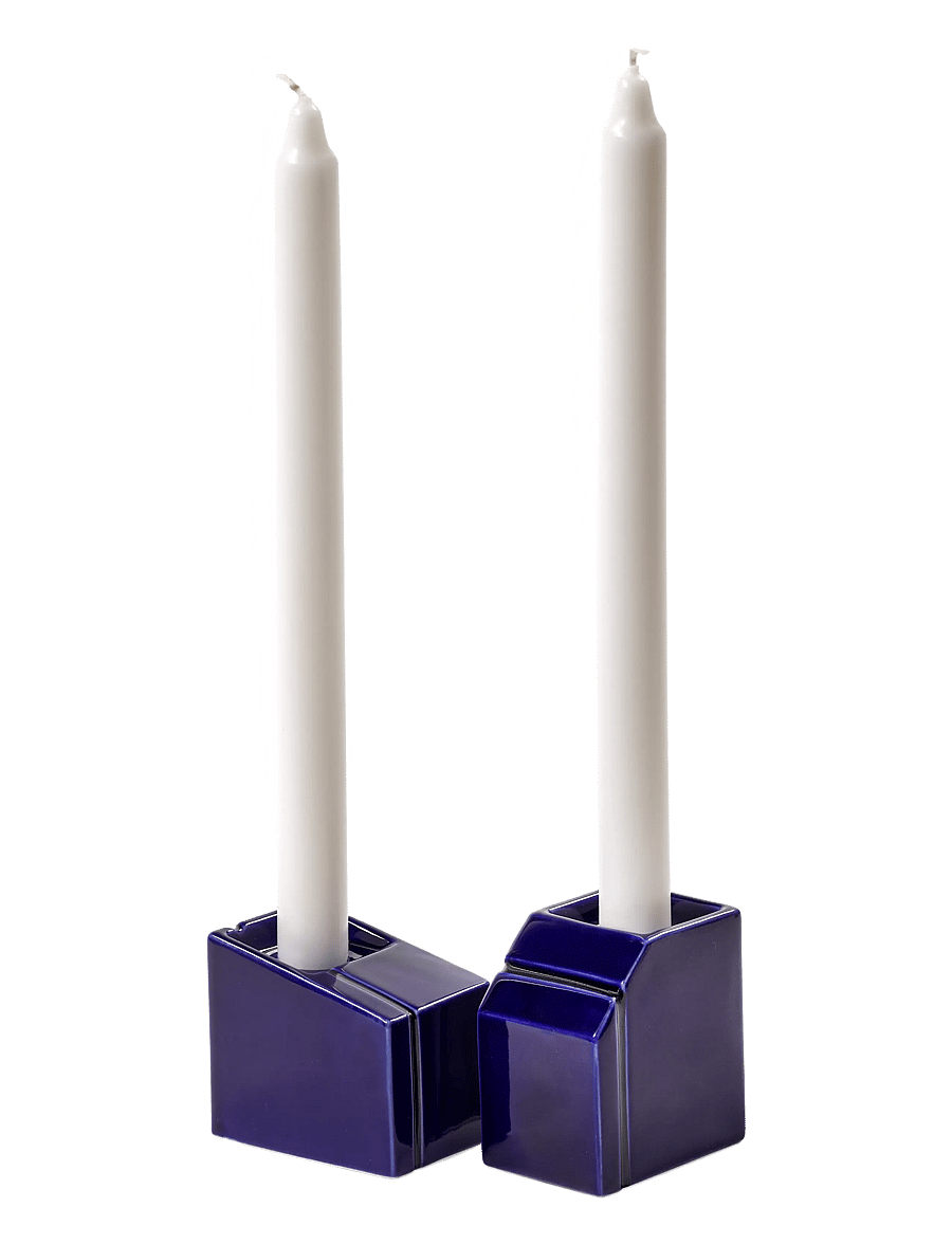 Serax - CANDLE HOLDER WHITE SILOS SET/2 - svečturi - blue - 3