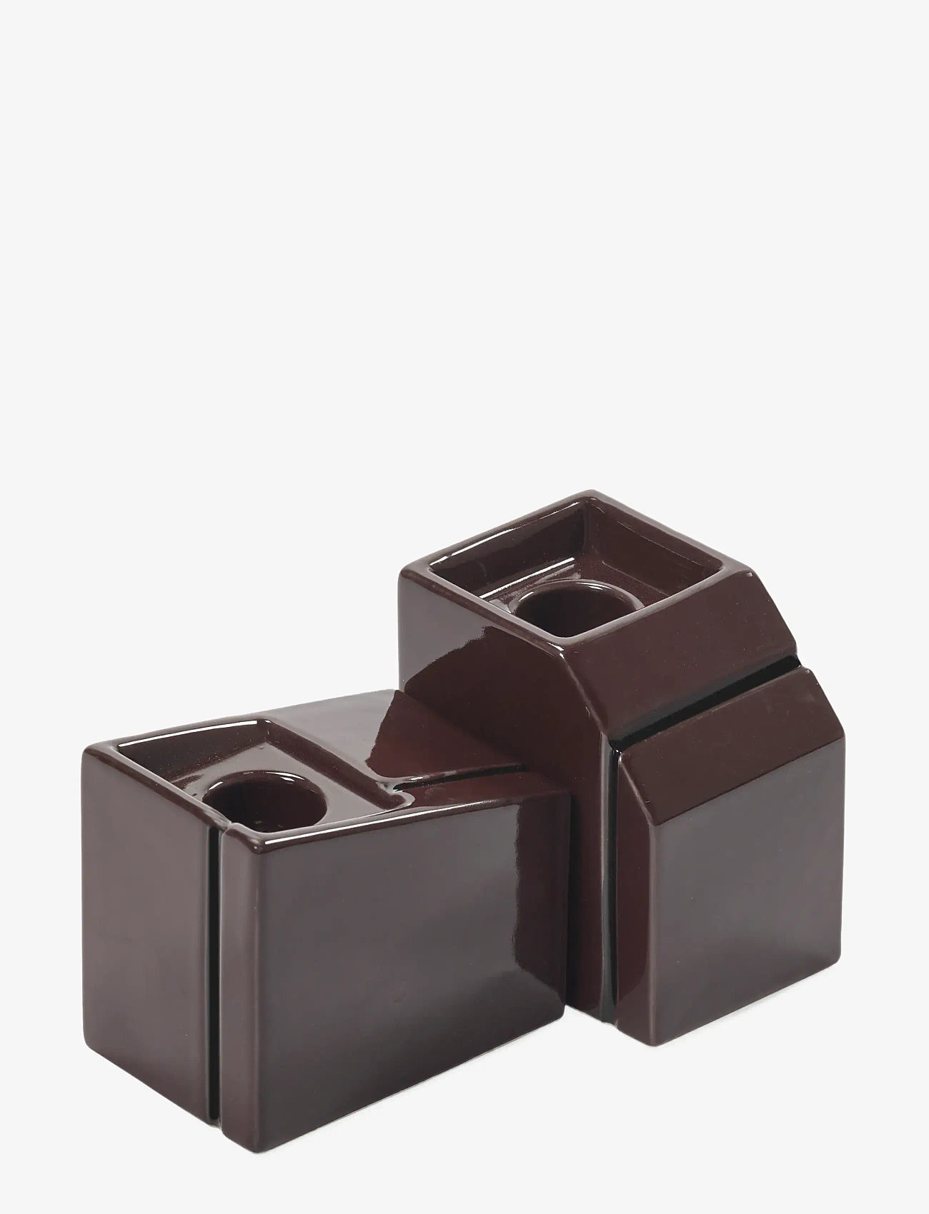 Serax - CANDLE HOLDER BURGUNDY SILOS SET/2 - køb efter pris - red - 0