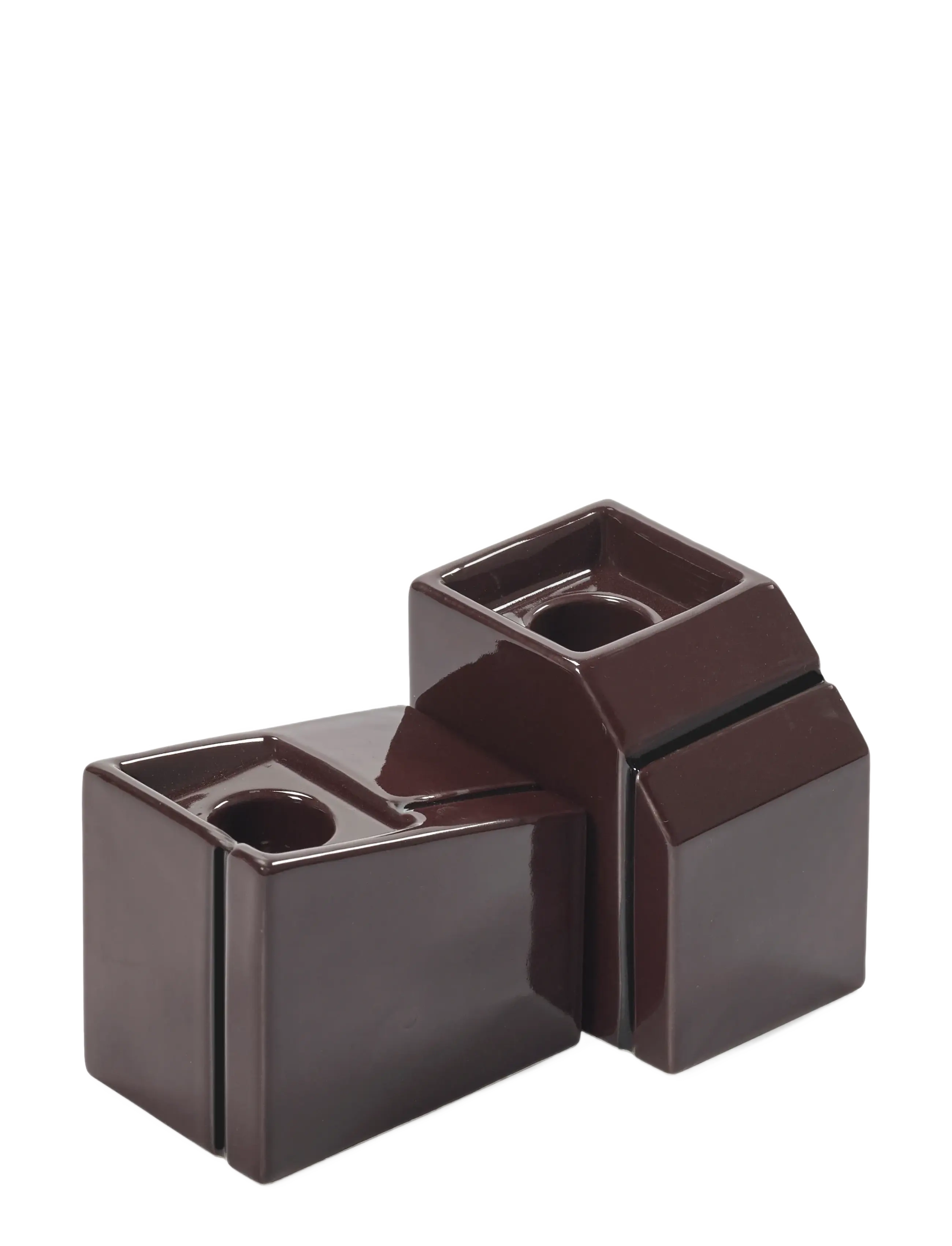 Serax CANDLE HOLDER BURGUNDY SILOS SET/2 - Interiør - RED / red