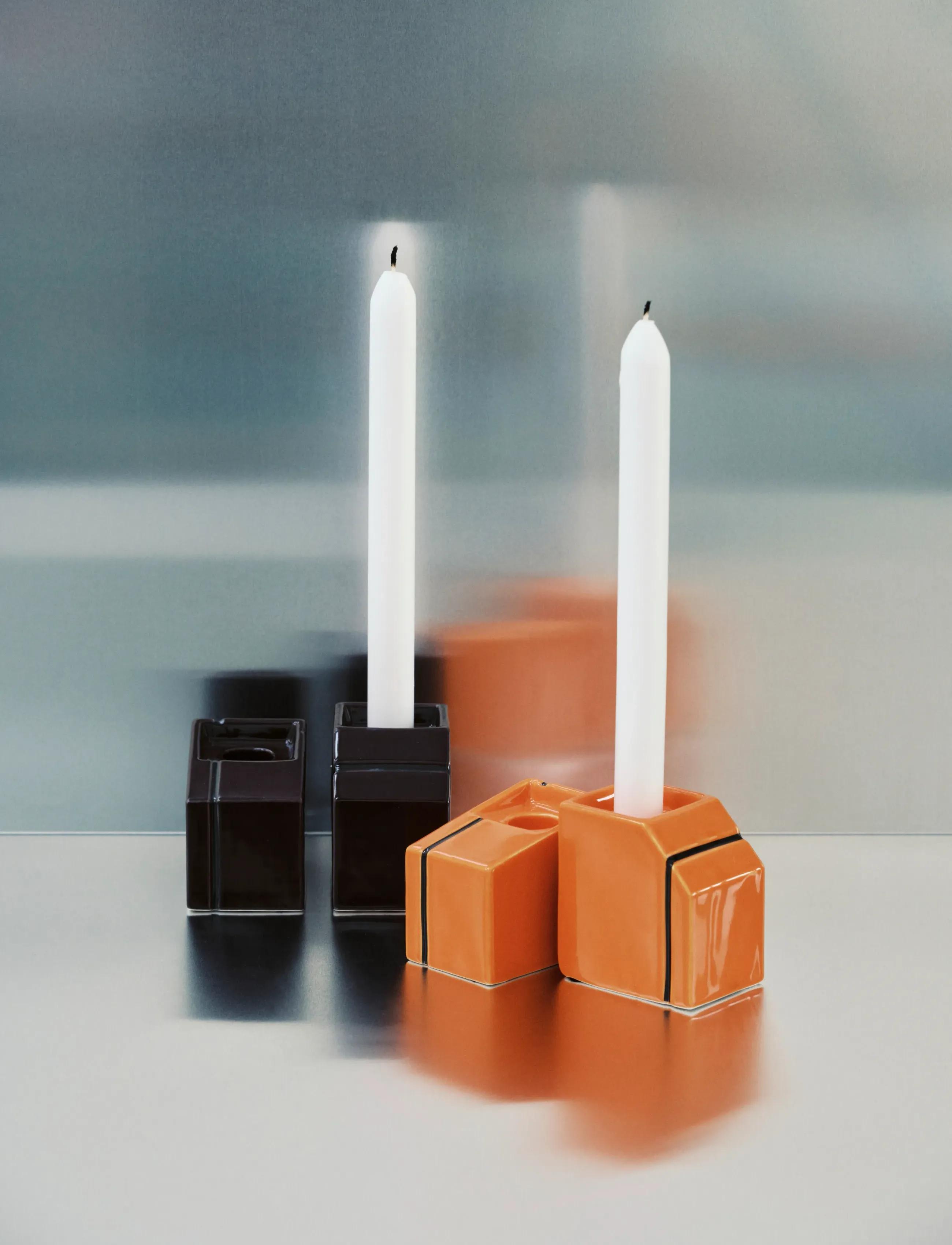 Serax Candle Holder White Silos Set/2, One Size, Vases, Rot - Other Homeware