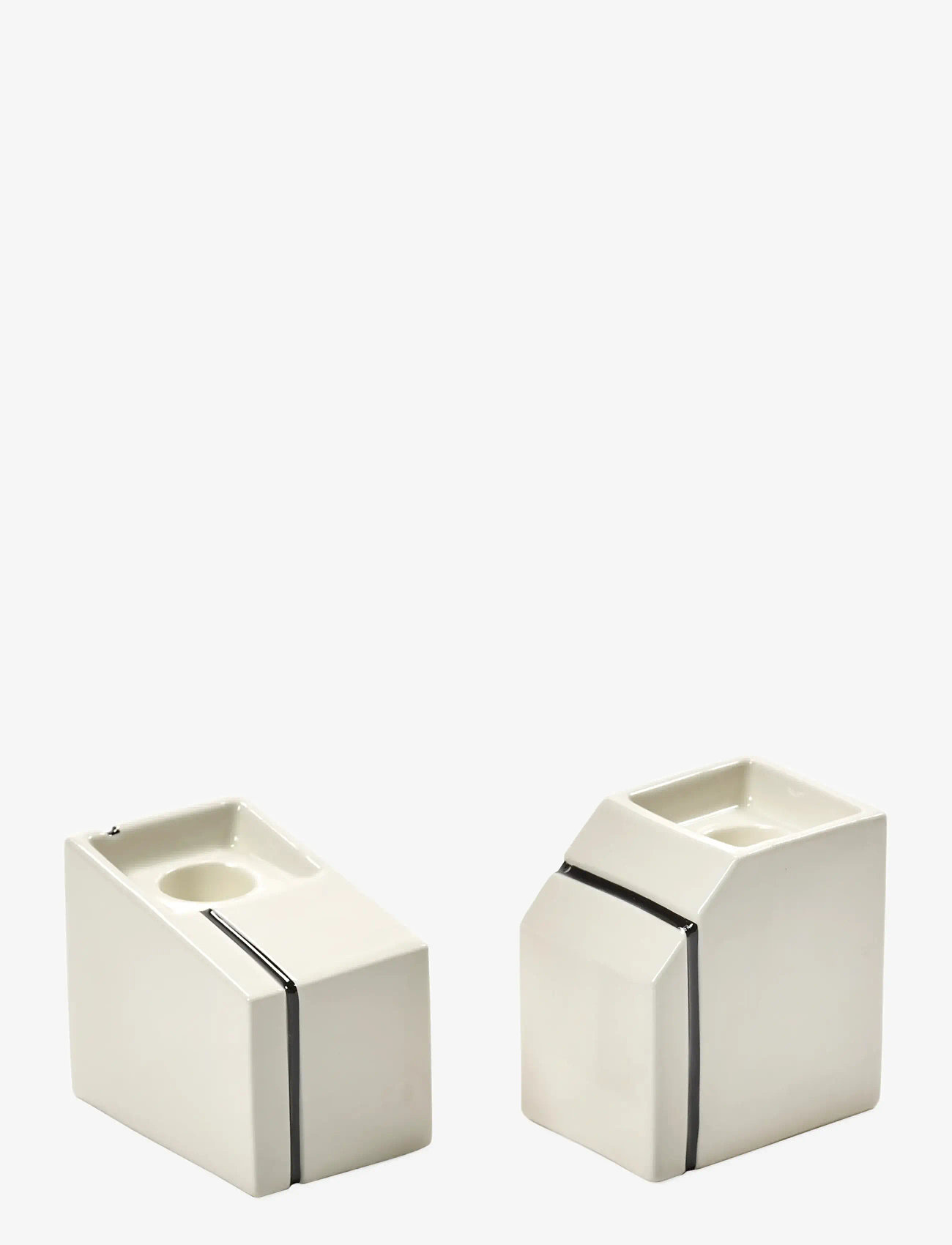 Serax - CANDLE HOLDER WHITE SILOS SET/2 - küünlajalad - white - 1