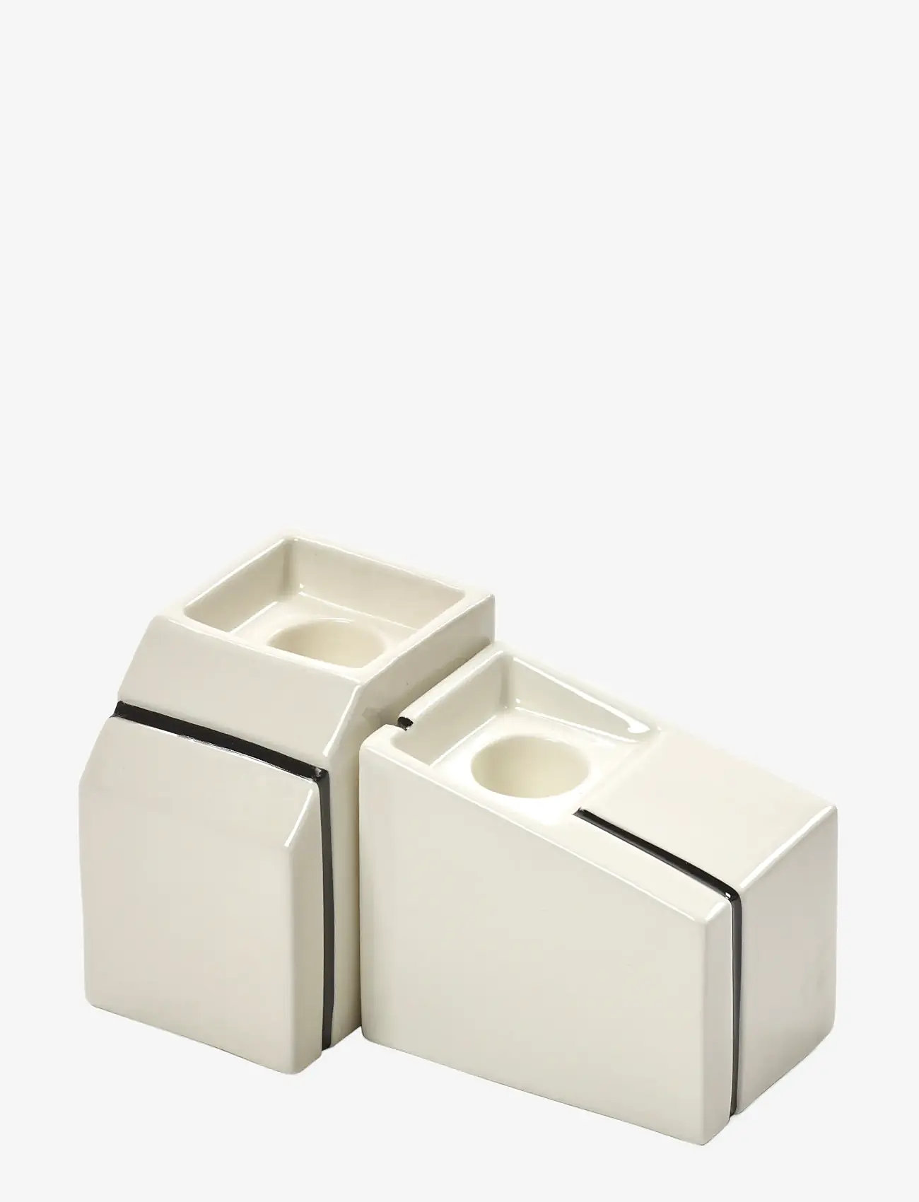 Serax - CANDLE HOLDER WHITE SILOS SET/2 - küünlajalad - white - 2