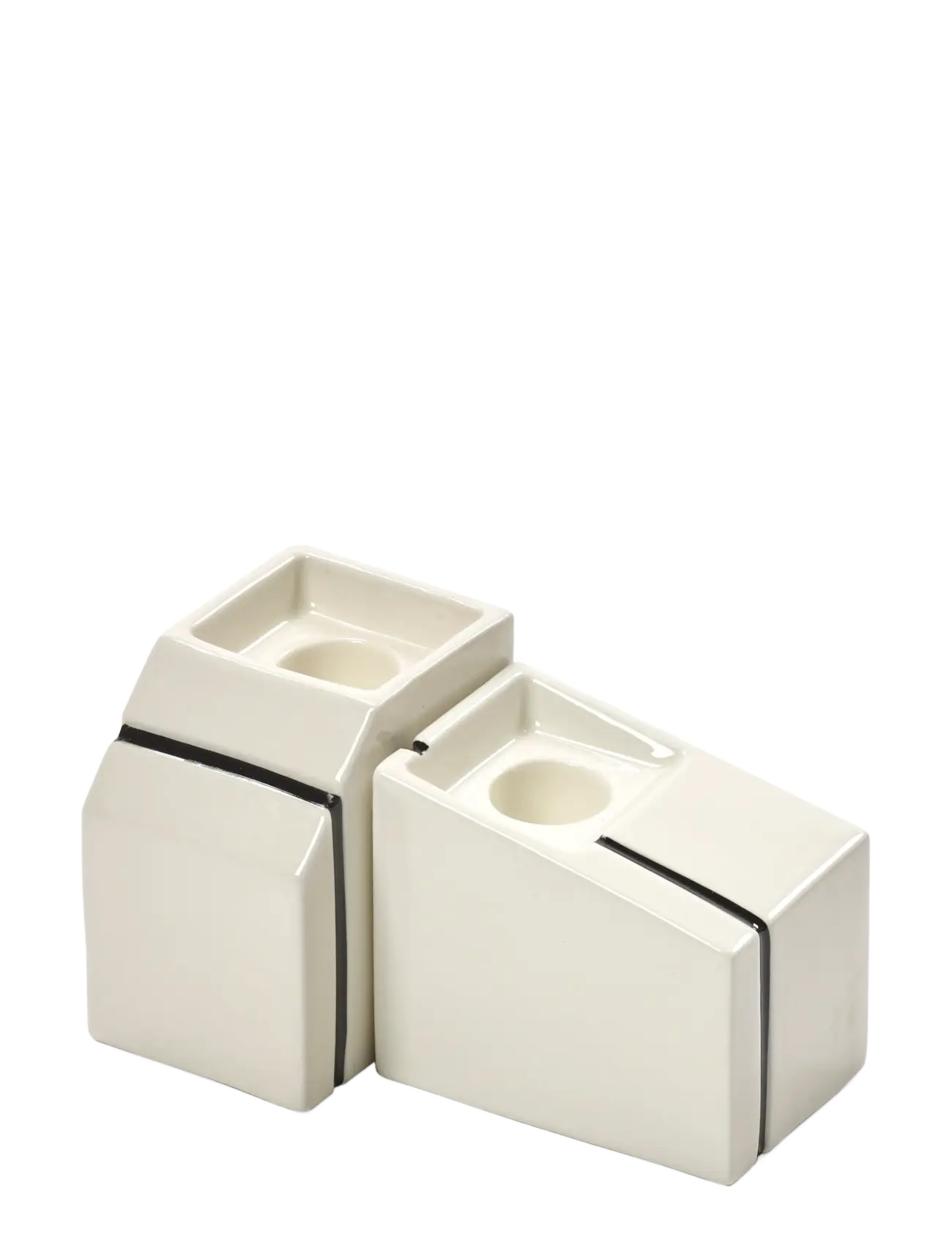 Serax - CANDLE HOLDER WHITE SILOS SET/2 - kandelaars - white - 2