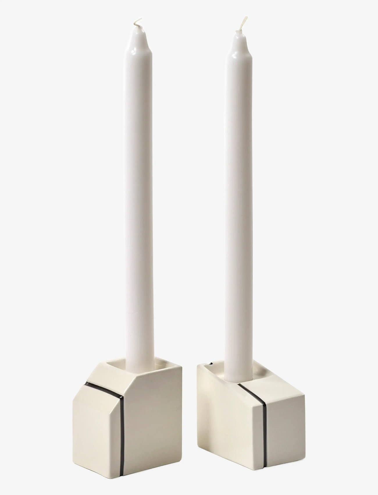 Serax - CANDLE HOLDER WHITE SILOS SET/2 - küünlajalad - white - 3