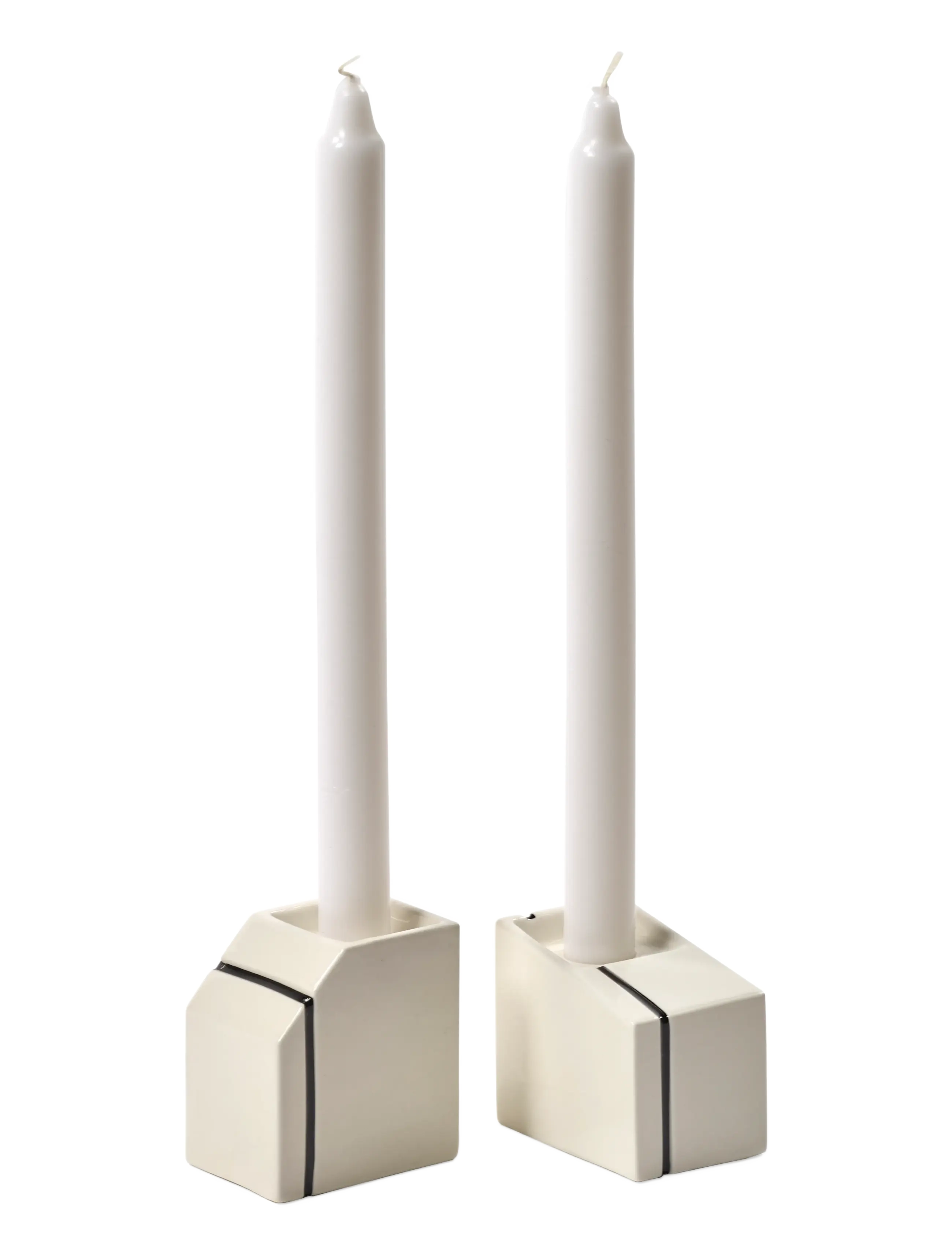 Serax - CANDLE HOLDER WHITE SILOS SET/2 - kandelaars - white - 3