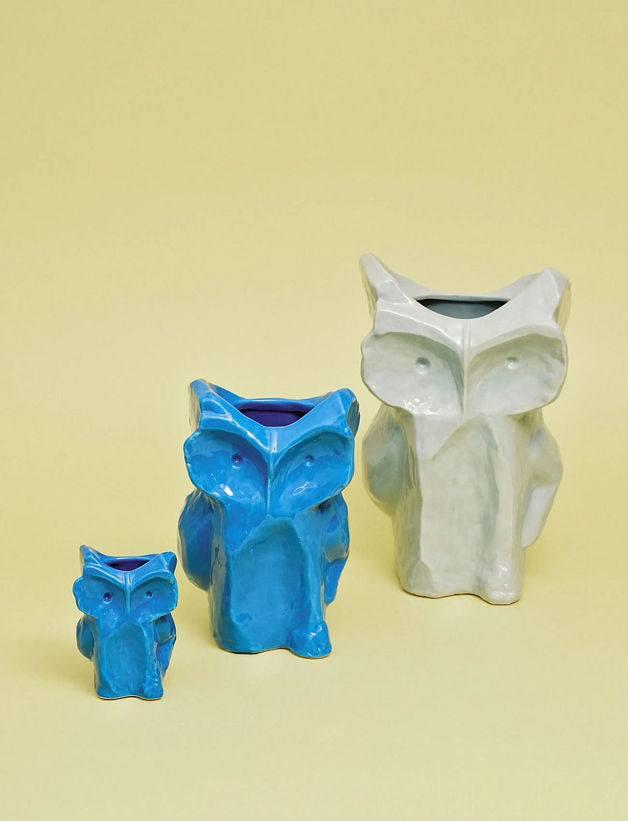 Serax - OWL VASE XS GREEN AFTER MIDNIGHT - vasen - blue - 3