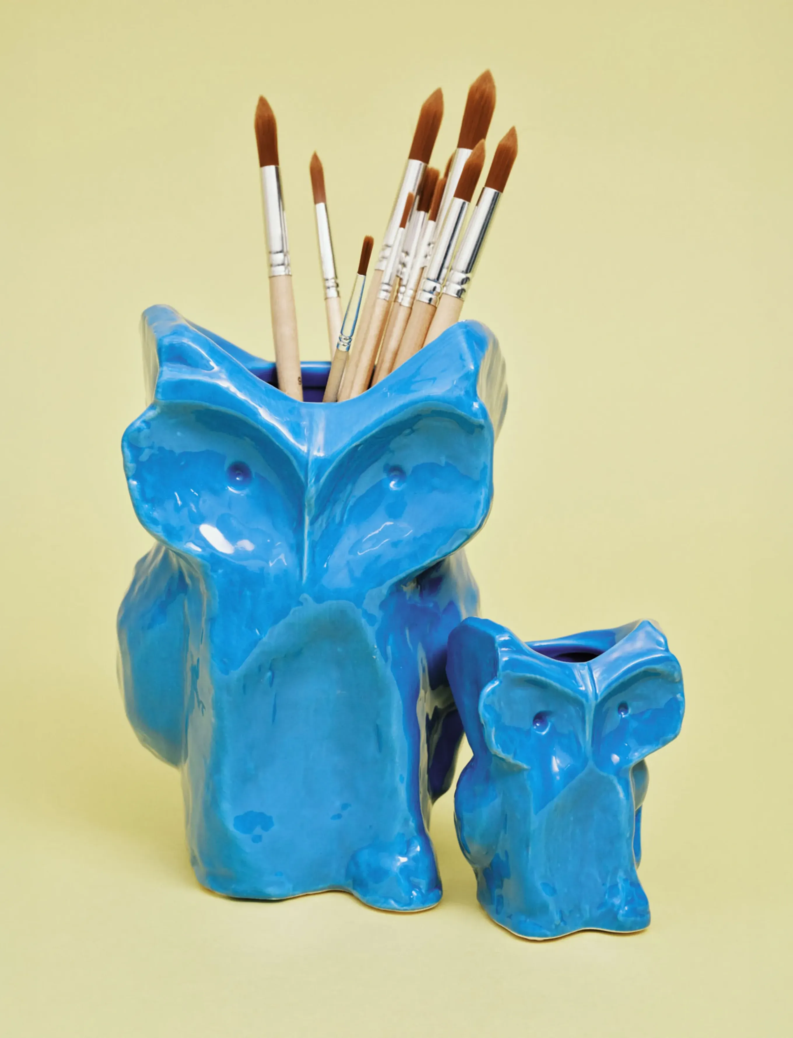 Serax - OWL VASE XS GREEN AFTER MIDNIGHT - vases - blue - 4