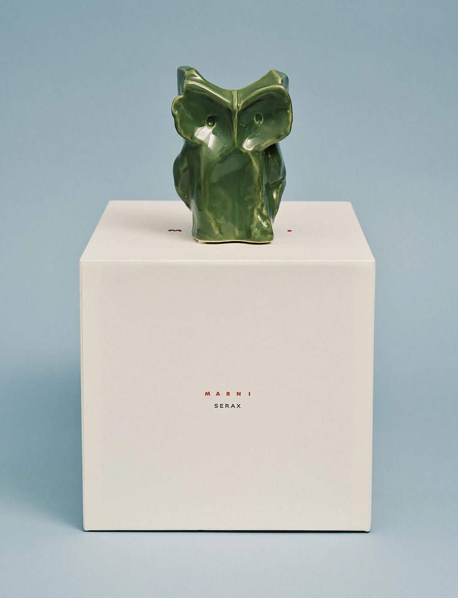 Serax - OWL VASE XS GREEN AFTER MIDNIGHT - vasen - green - 0