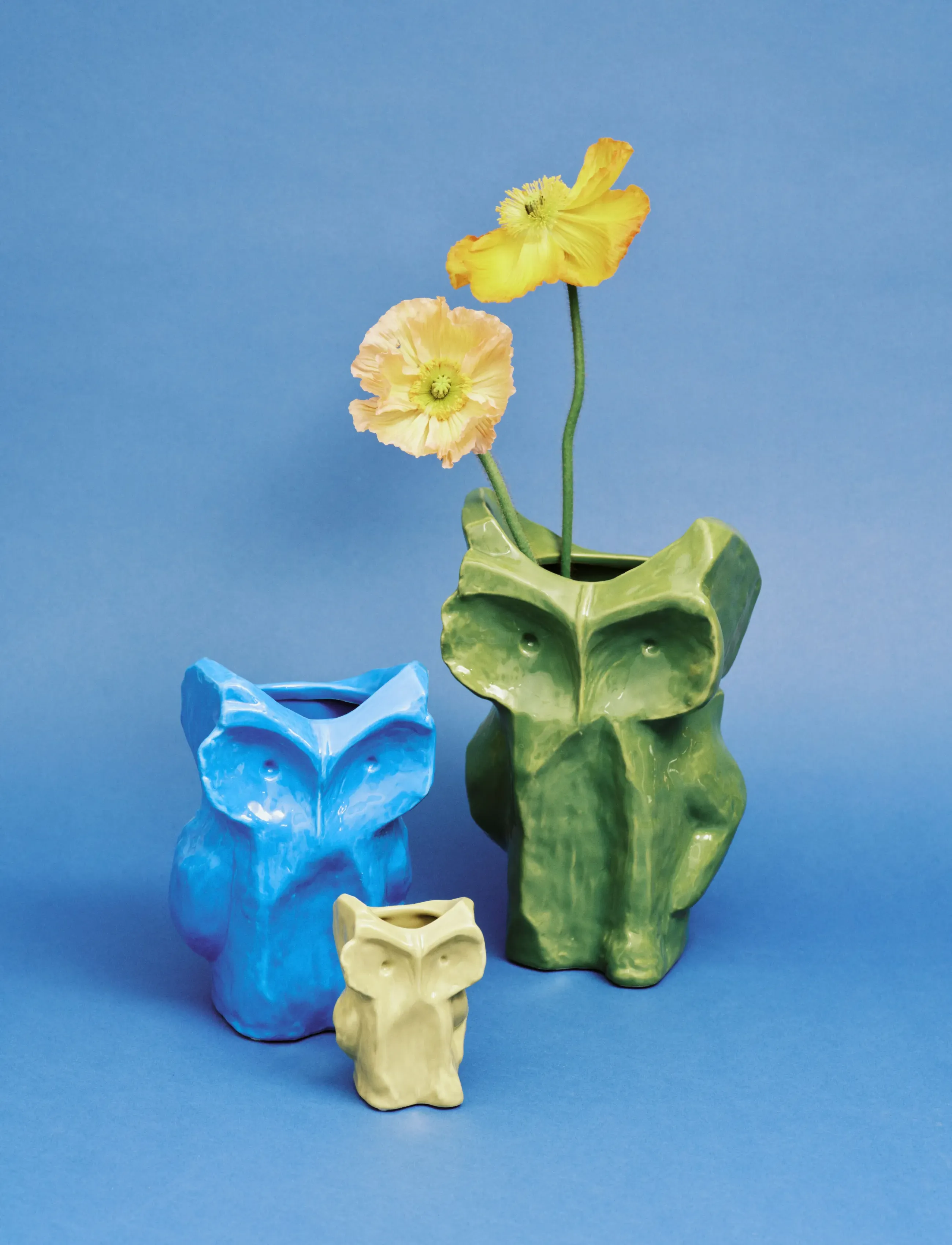 Serax - OWL VASE XS GREEN AFTER MIDNIGHT - wazony - green - 3