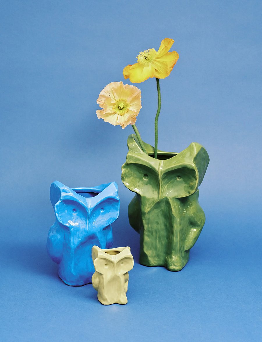 Serax - OWL VASE XS GREEN AFTER MIDNIGHT - vasen - green - 3