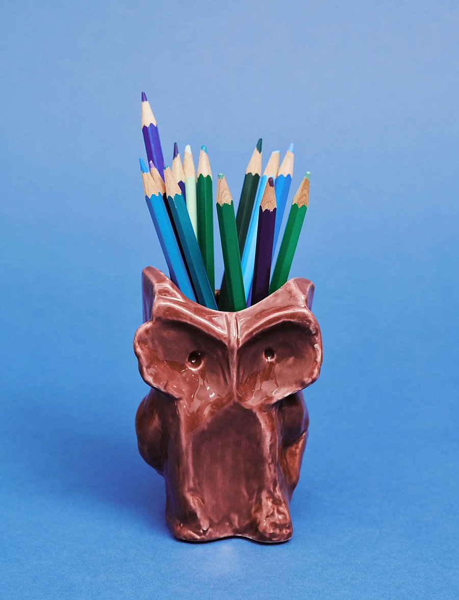 Serax - OWL VASE XS GREEN AFTER MIDNIGHT - vasen - purple - 3