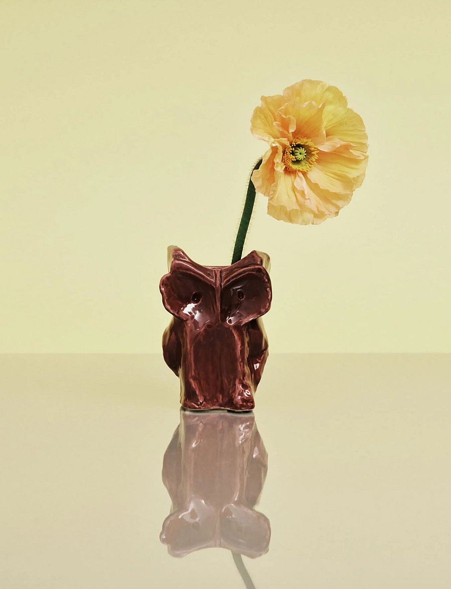 Serax - OWL VASE XS GREEN AFTER MIDNIGHT - vasen - purple - 4