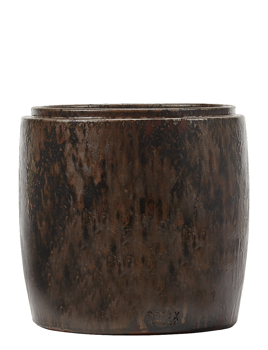 Serax - FLOWER POT XS MYSTIQUE DARK BROWN - puķu podi - brown - 1