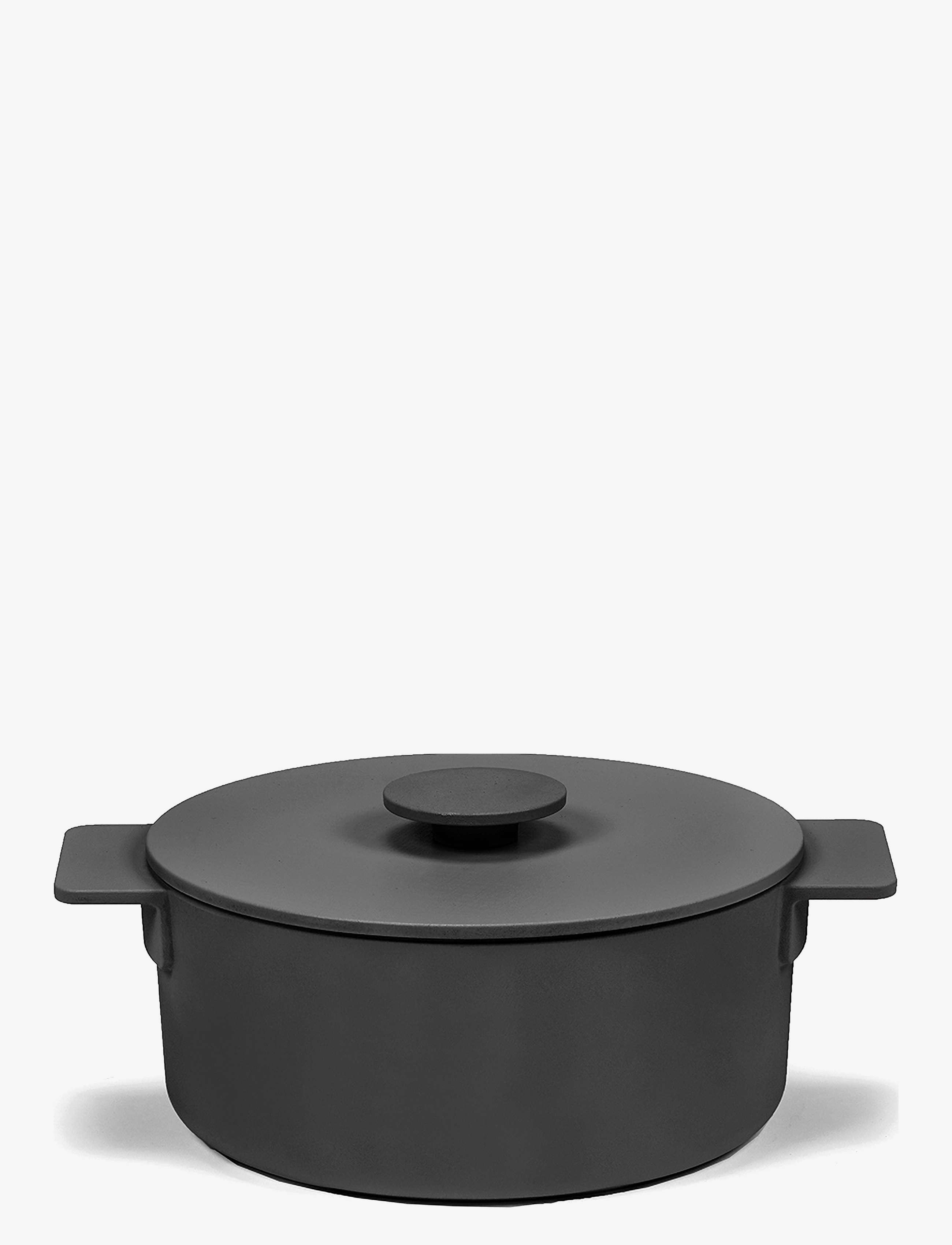 SERAX Pot Enamel Cast Iron D20 Surface By Sergio Herman Schwarz - 2 L - Unisex