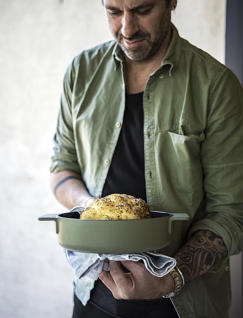 Serax - POT ENAMEL CAST IRON D20 SURFACE BY SERGIO HERMAN - malmist potid - green - 4