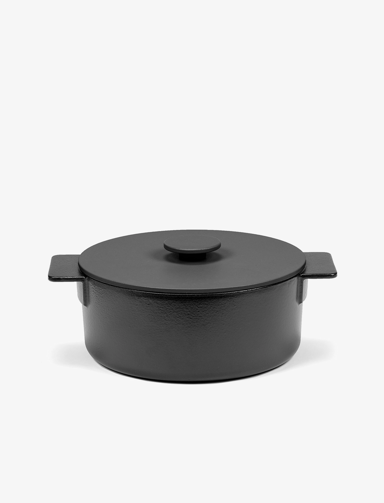 SERAX Pot Enamel Cast Iron D26 Surface By Sergio Herman Schwarz - One Size - Unisex