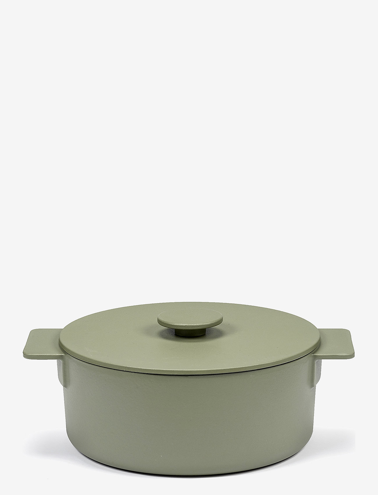 Serax - POT ENAMEL CAST IRON D26 SURFACE BY SERGIO HERMAN - malmist potid - green - 0