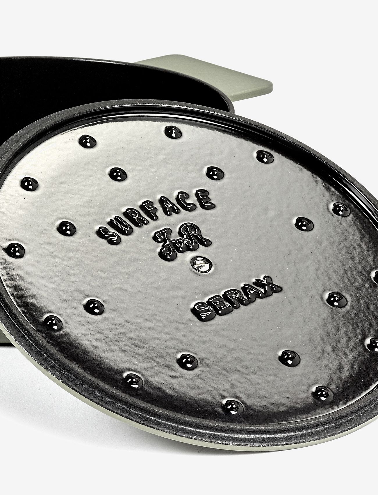 Serax - POT ENAMEL CAST IRON D26 SURFACE BY SERGIO HERMAN - malmist potid - green - 2