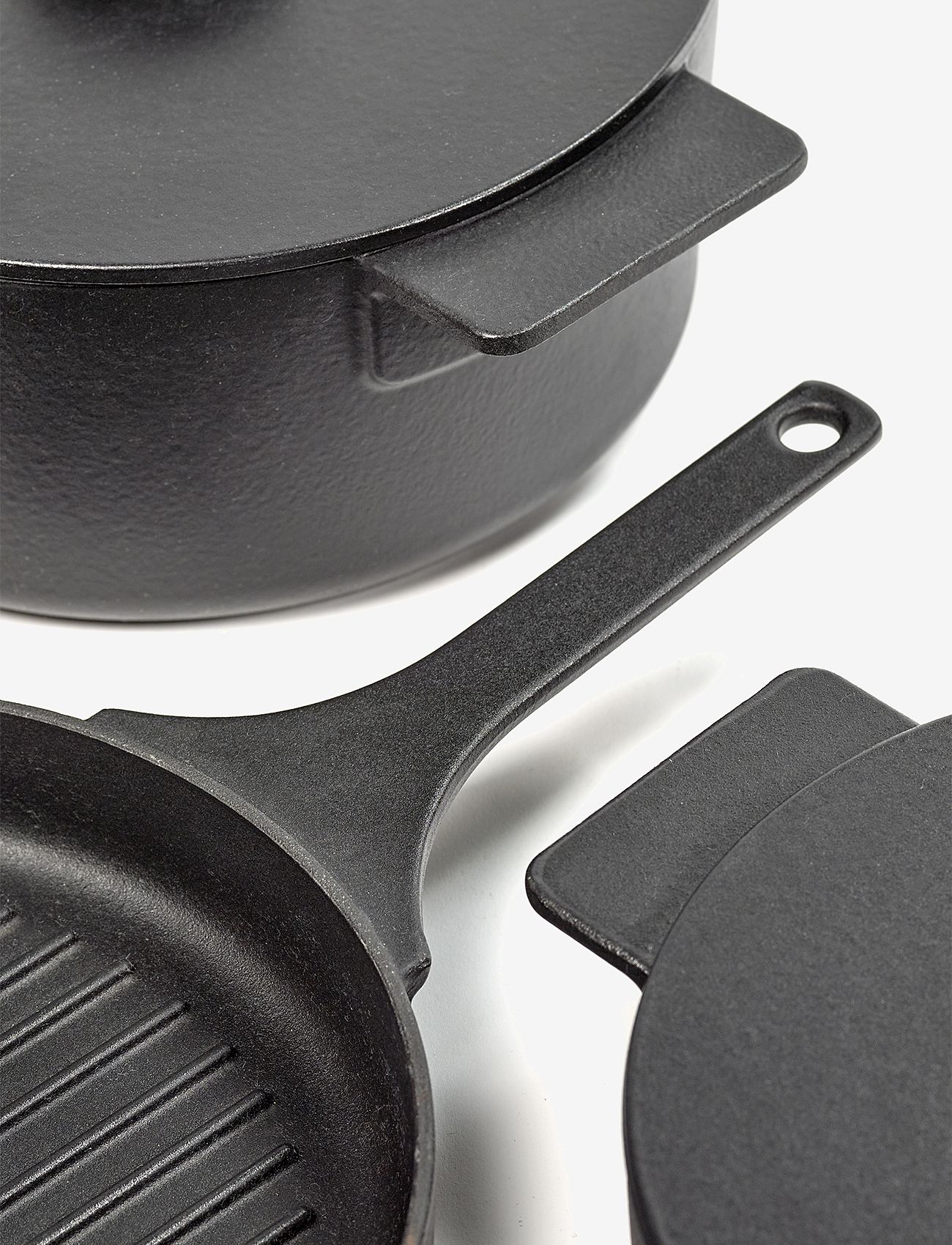 Serax - GRILLPAN ENAMEL CAST IRON SURFACE BY SERGIO HERMAN - bratpfannen - black - 1