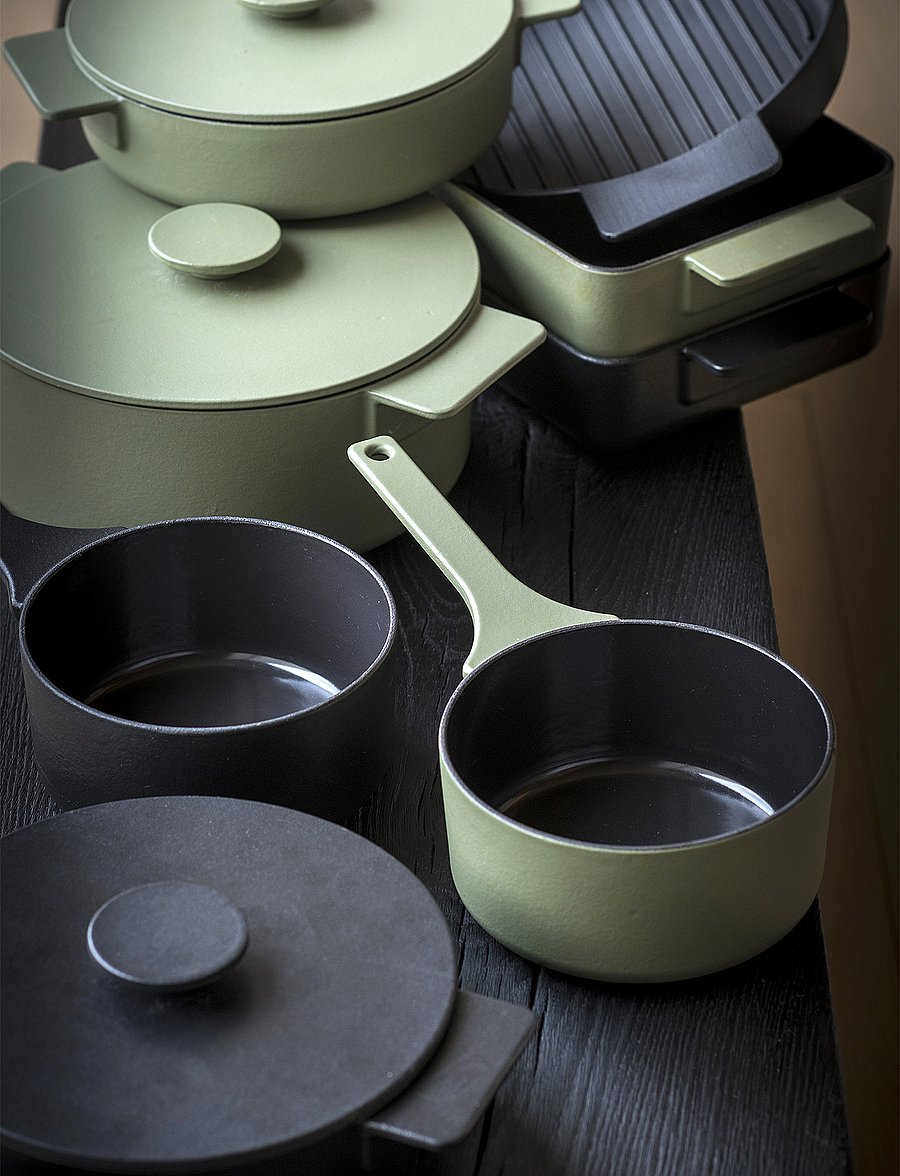 Serax - GRILLPAN ENAMEL CAST IRON SURFACE BY SERGIO HERMAN - praepannid ja pannid - green - 0